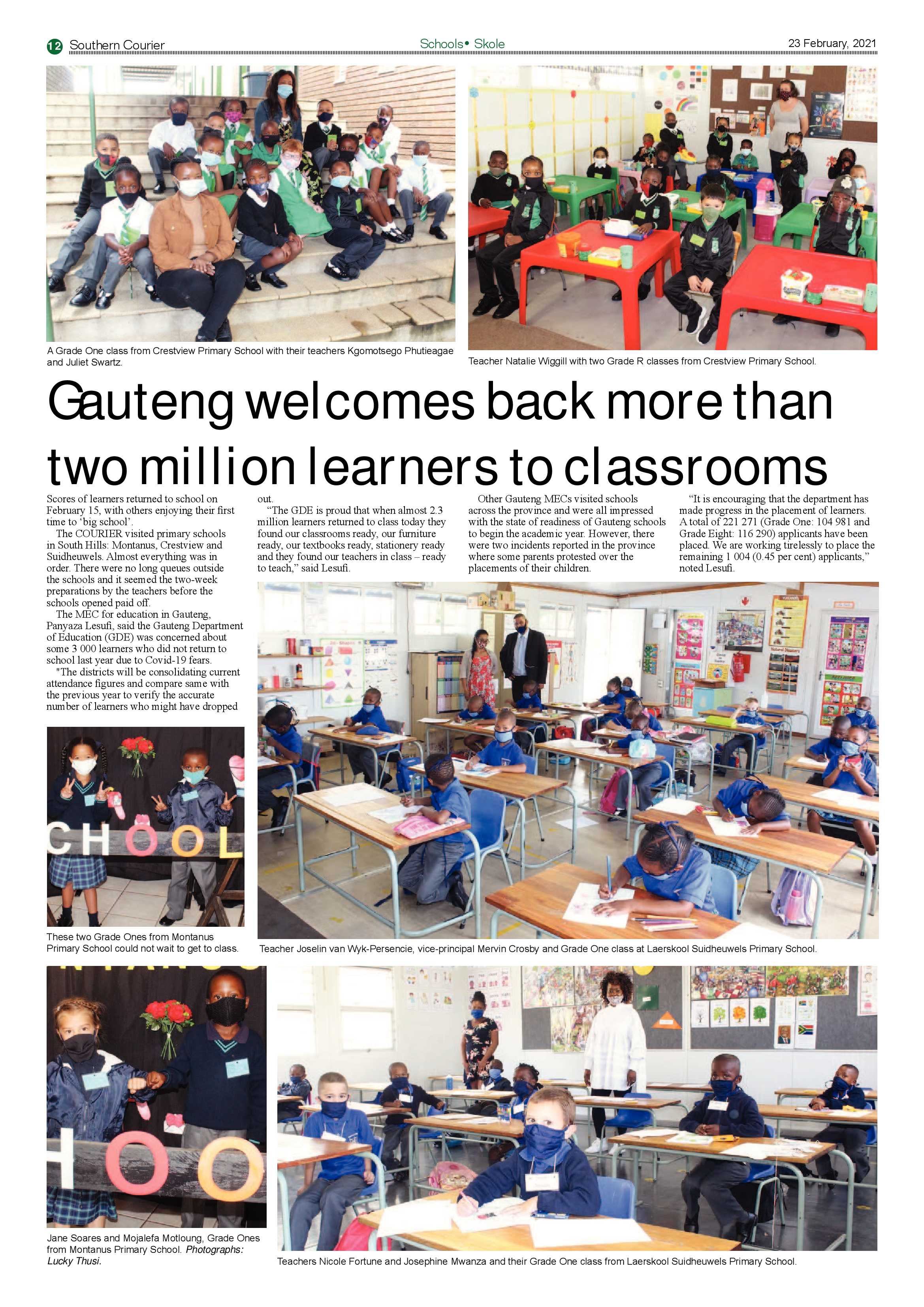 Southern Courier 23 February 2021 page 12