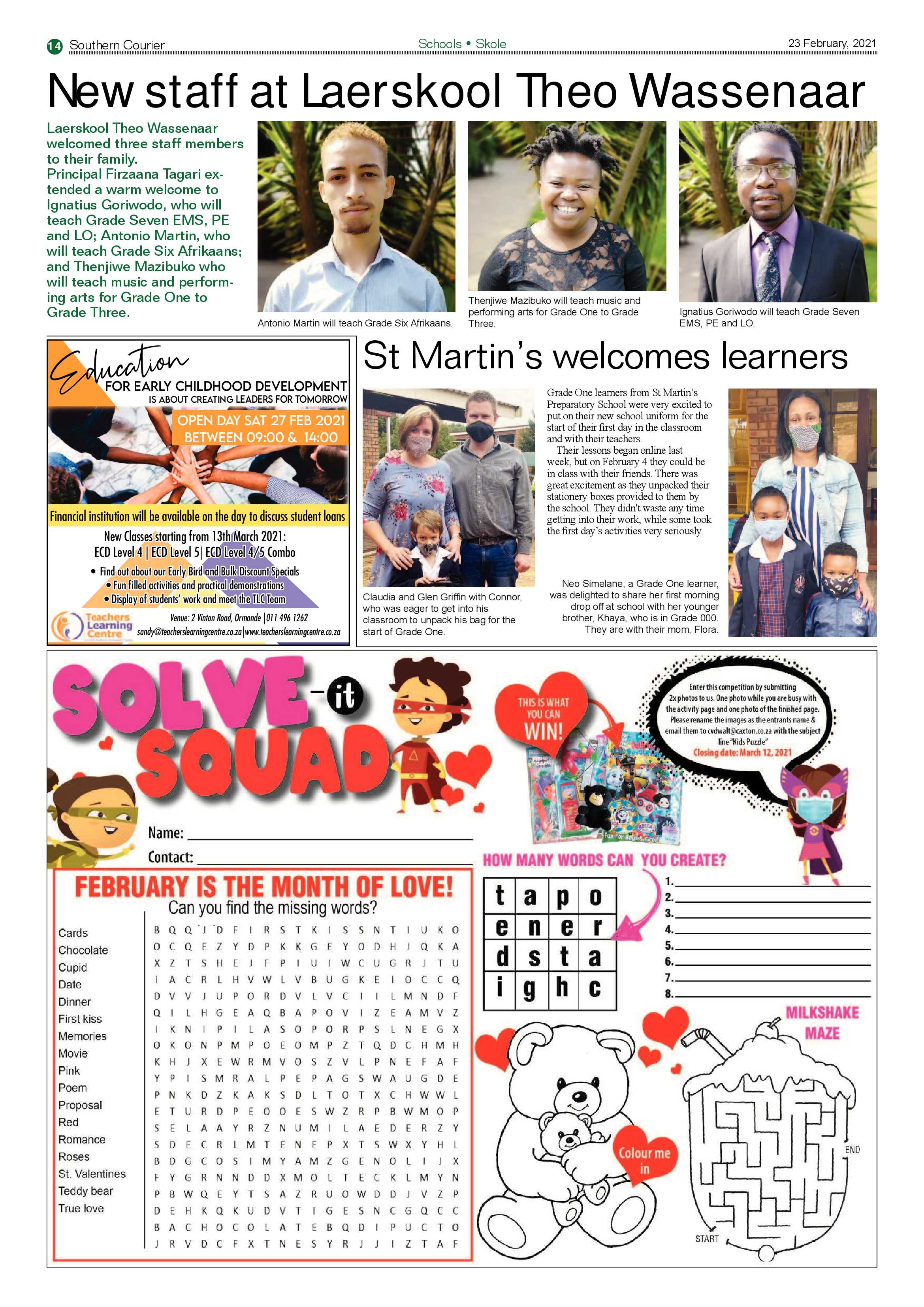 Southern Courier 23 February 2021 page 14