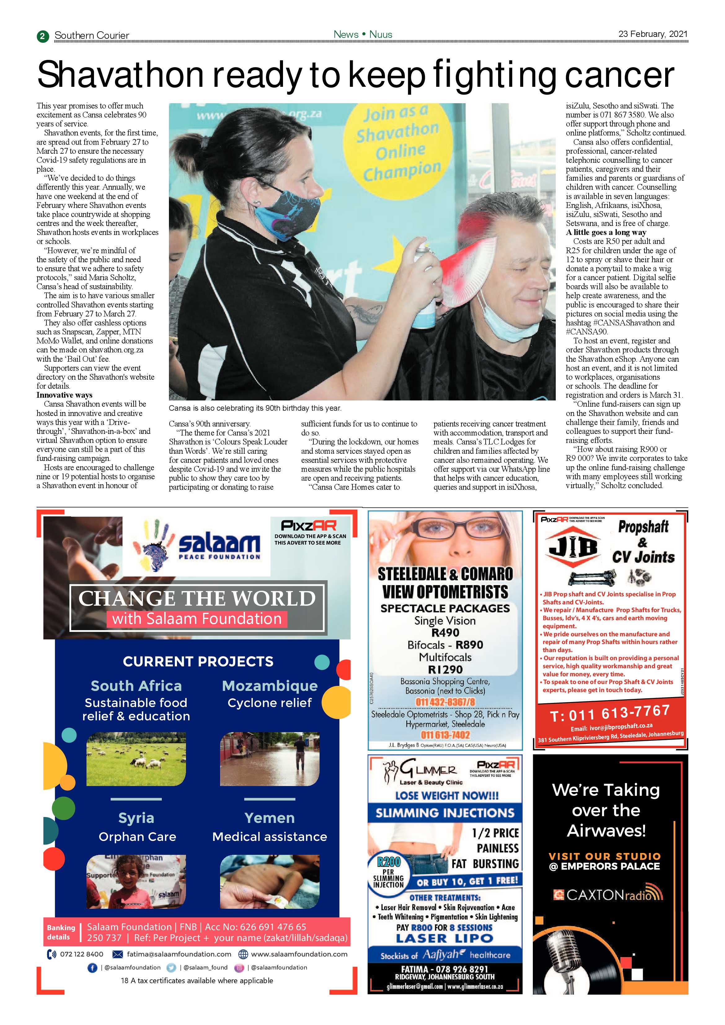 Southern Courier 23 February 2021 page 2