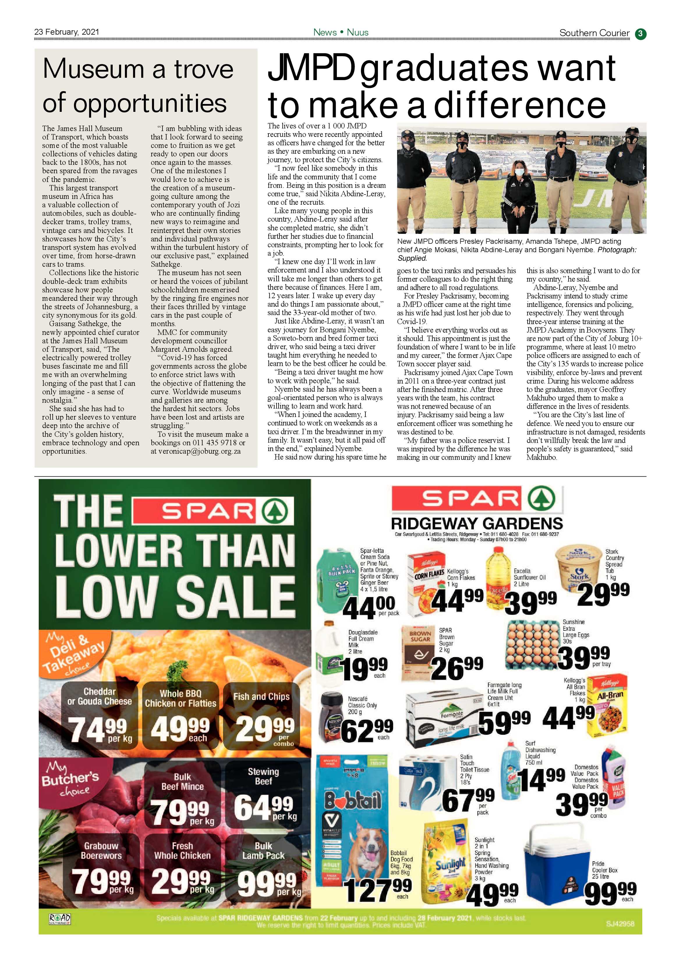 Southern Courier 23 February 2021 page 3