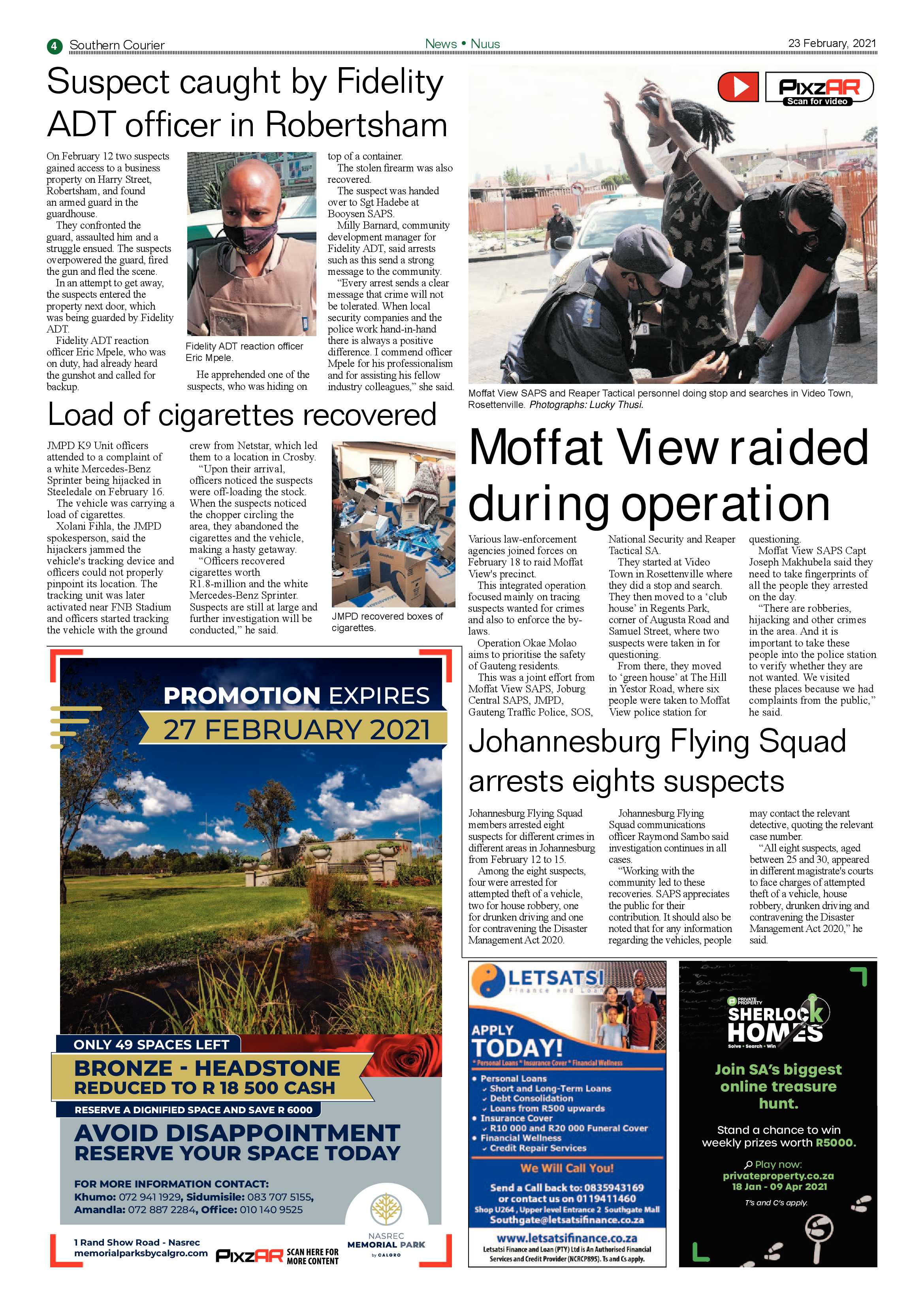 Southern Courier 23 February 2021 page 4