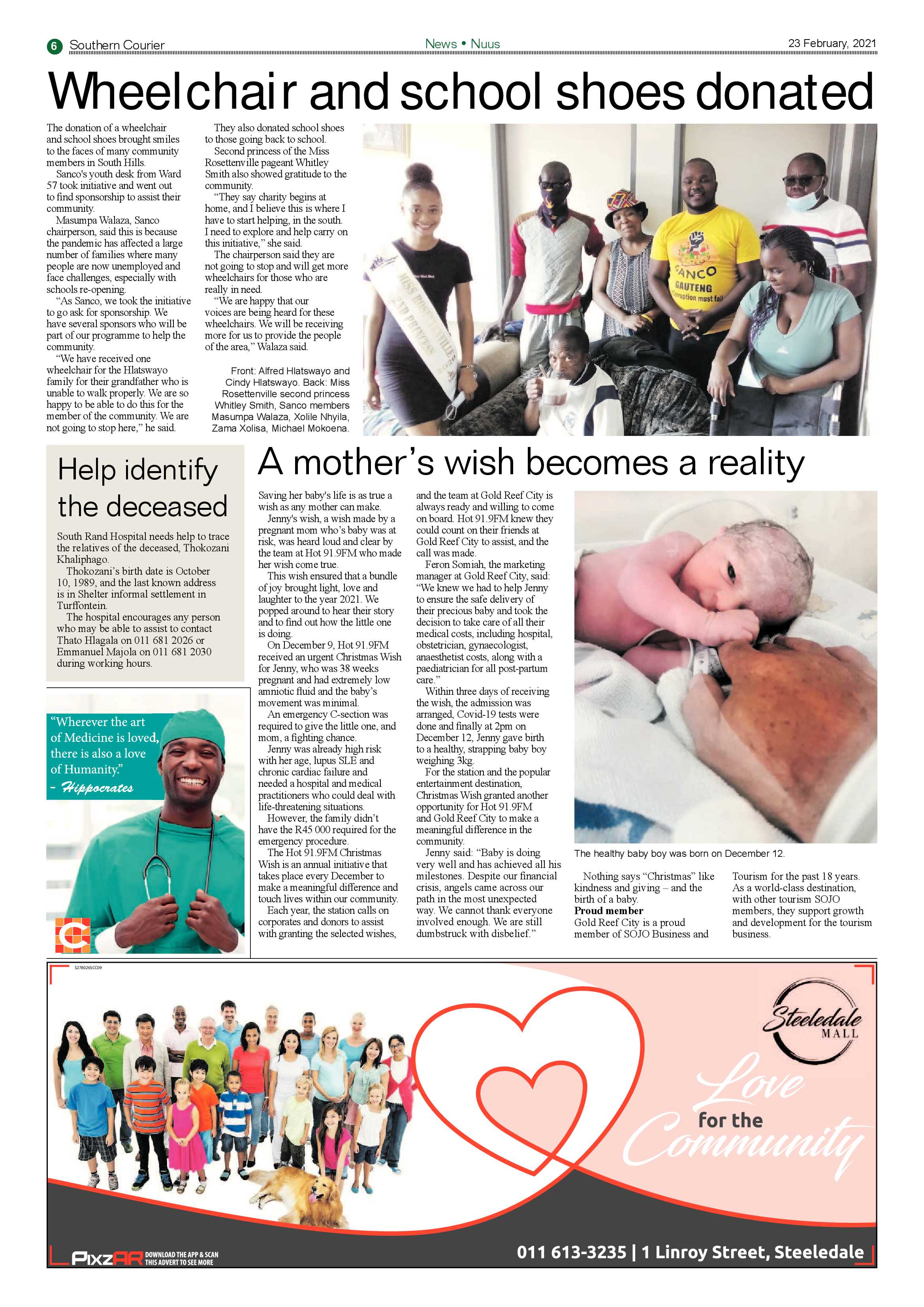 Southern Courier 23 February 2021 page 6