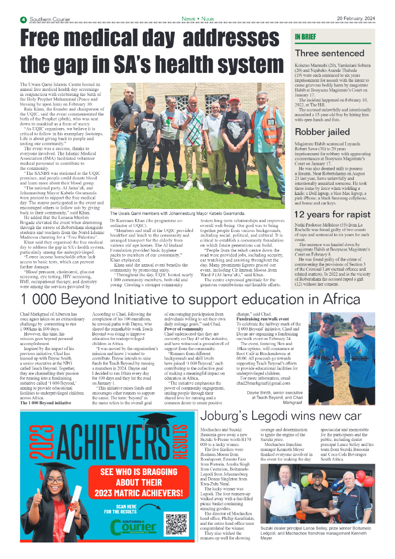 Southern Courier 23 February 2024 page 4