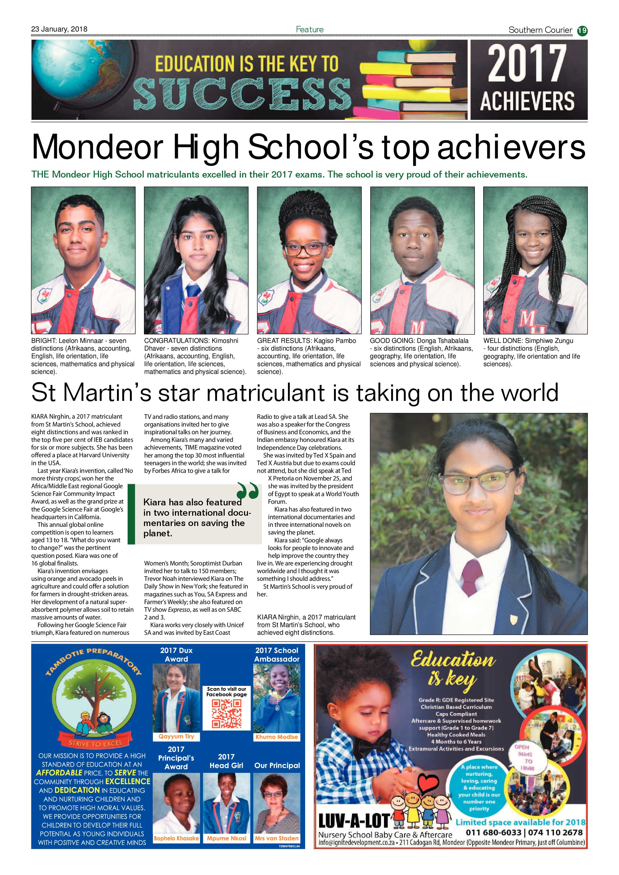 Southern Courier 23 January 2018 page 19