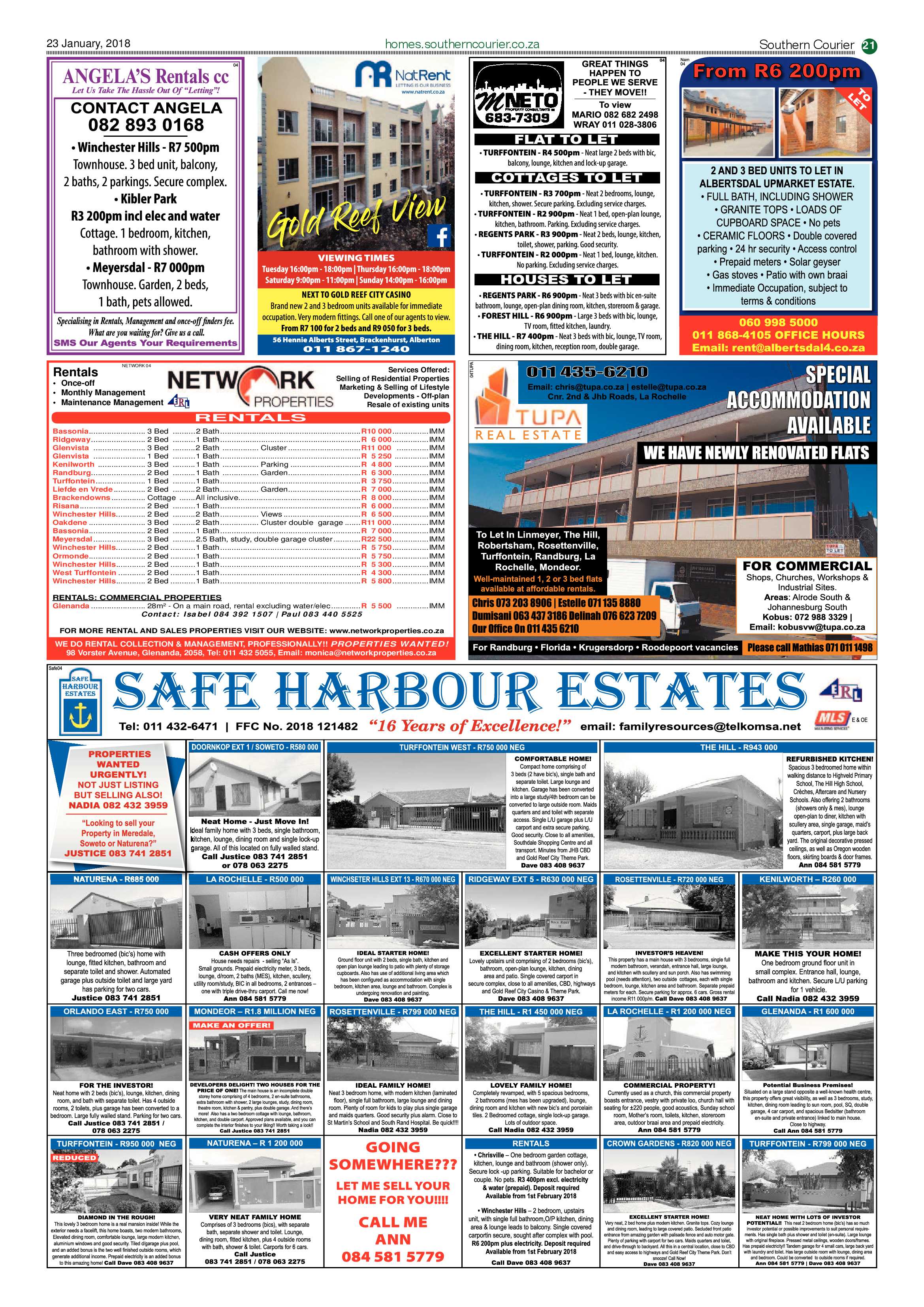 Southern Courier 23 January 2018 page 21