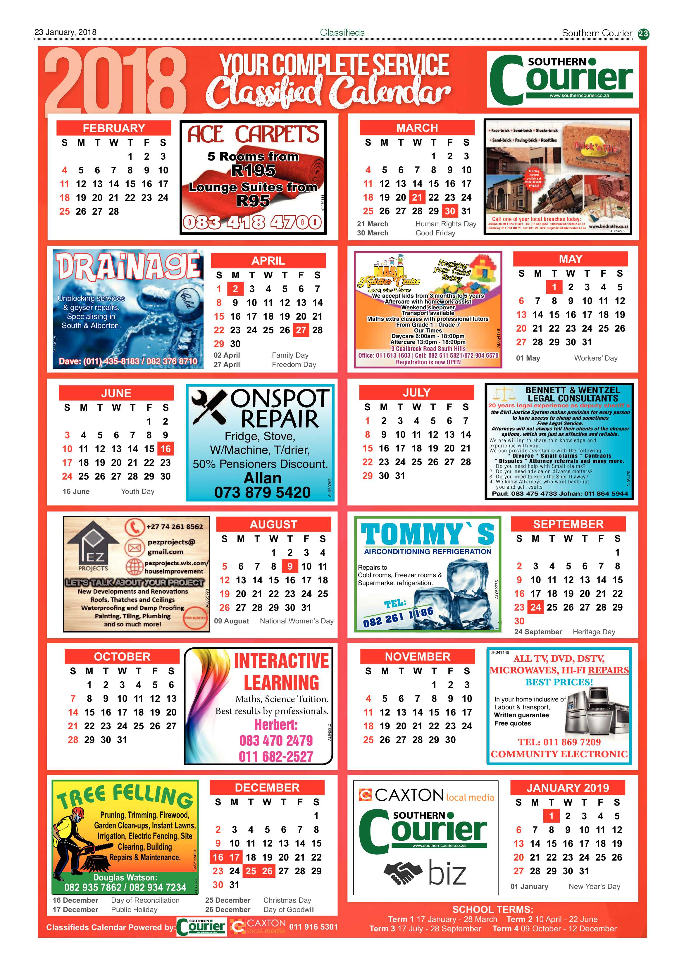 Southern Courier 23 January 2018 page 23