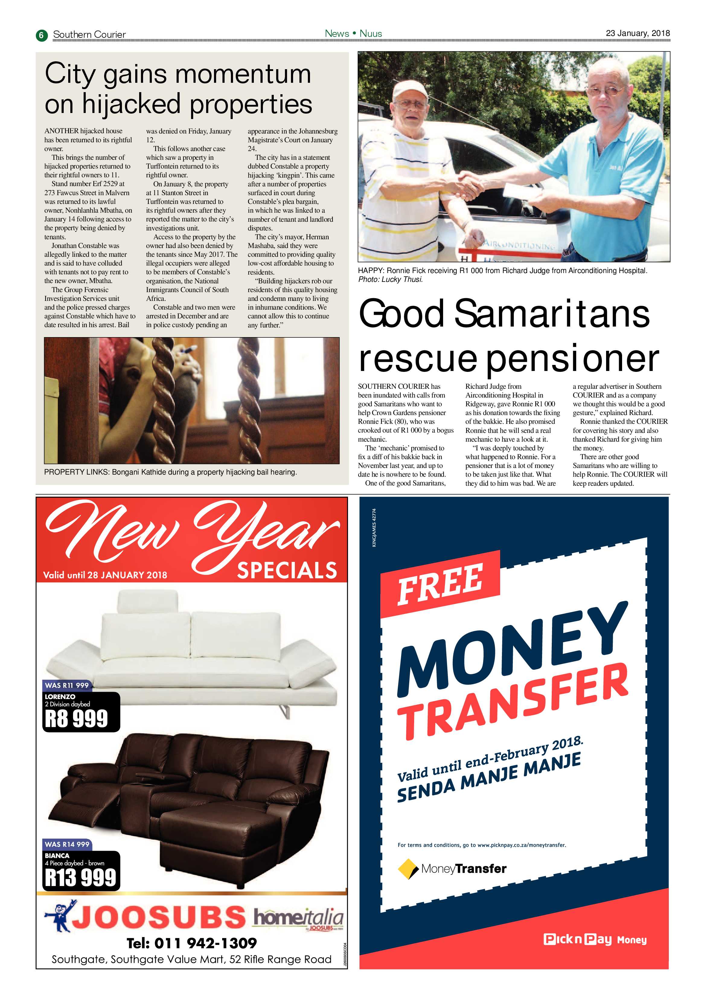 Southern Courier 23 January 2018 page 6