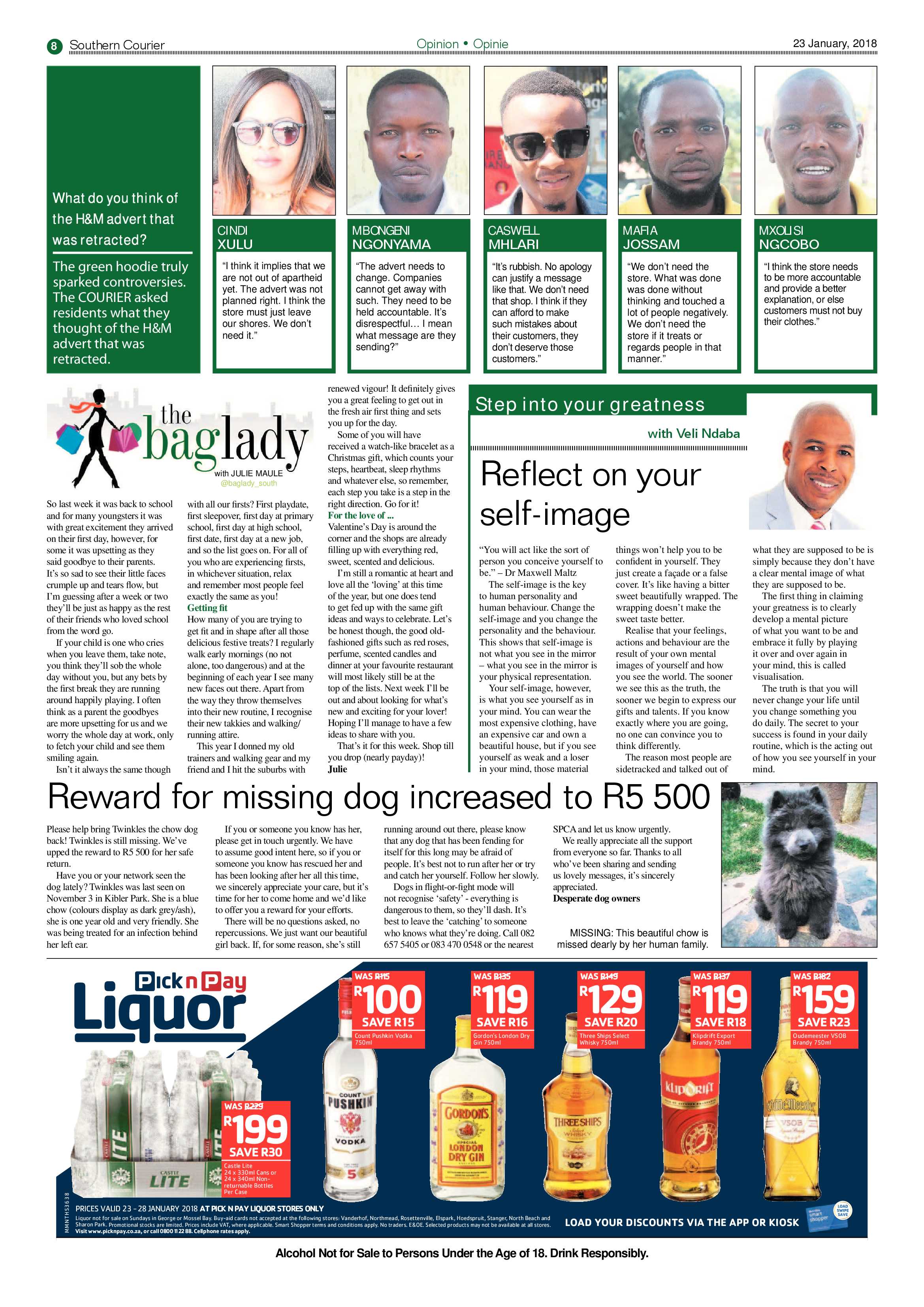 Southern Courier 23 January 2018 page 8