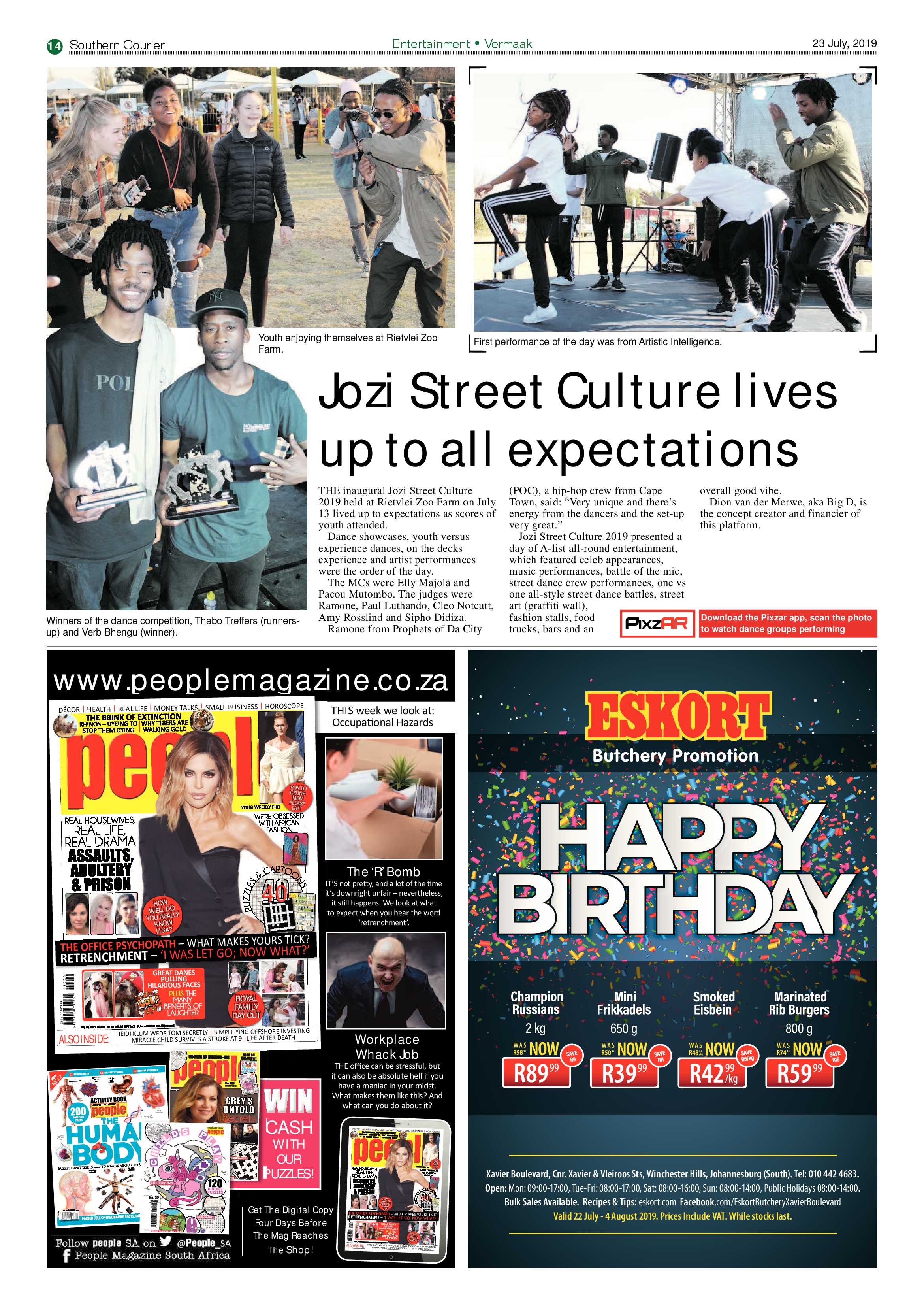 Southern Courier 23 July 2019 page 14