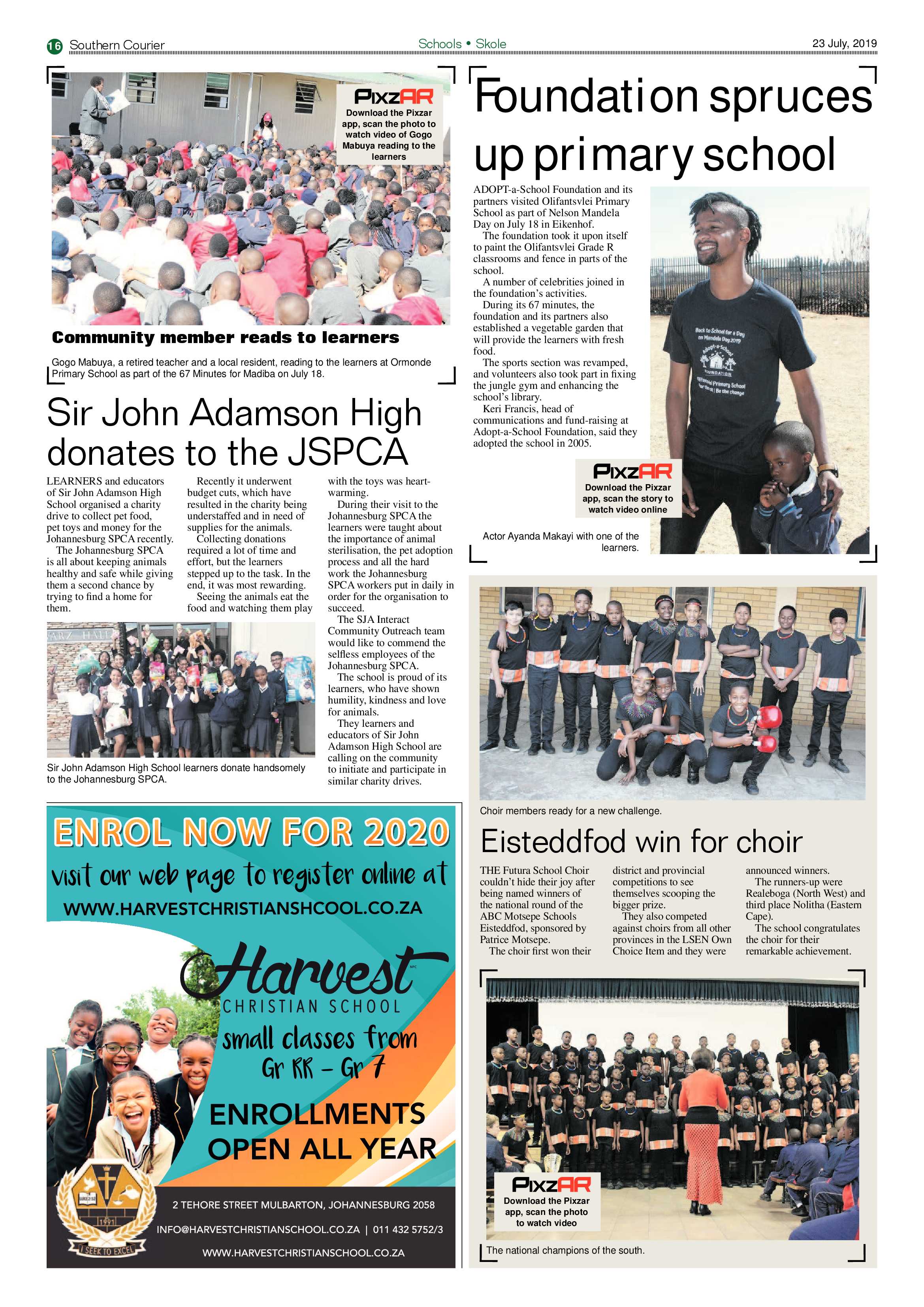 Southern Courier 23 July 2019 page 16