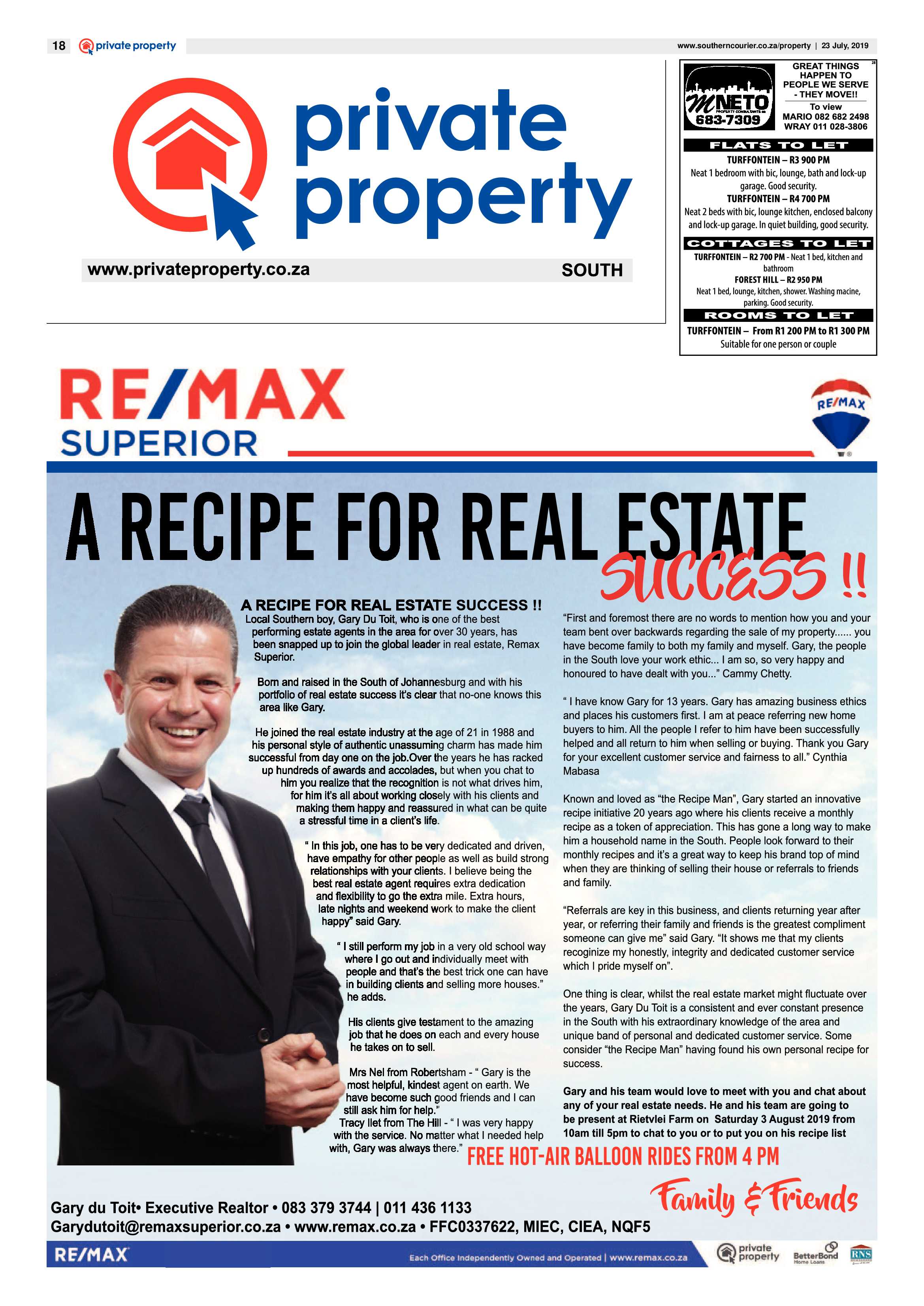 Southern Courier 23 July 2019 page 18