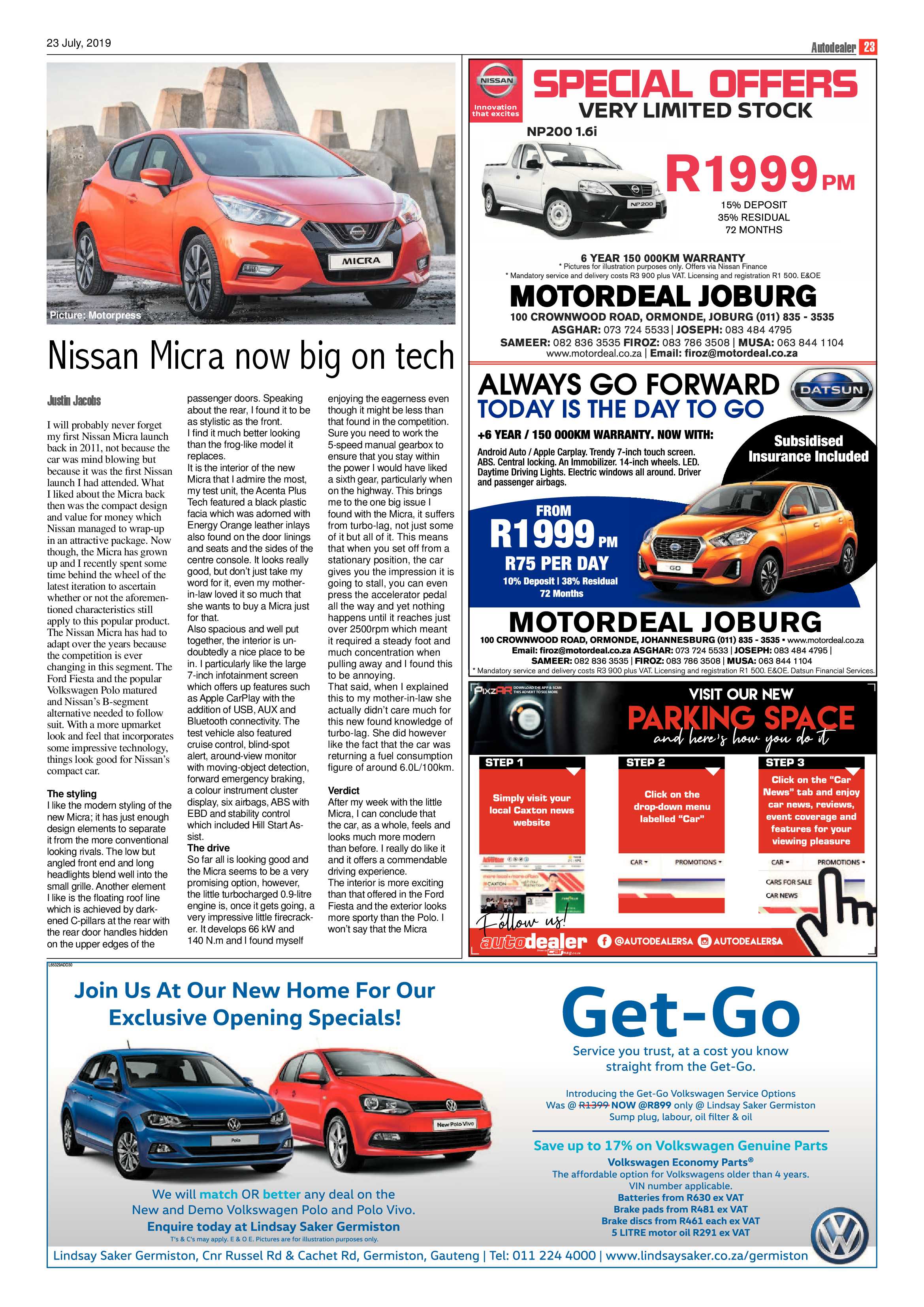 Southern Courier 23 July 2019 page 23