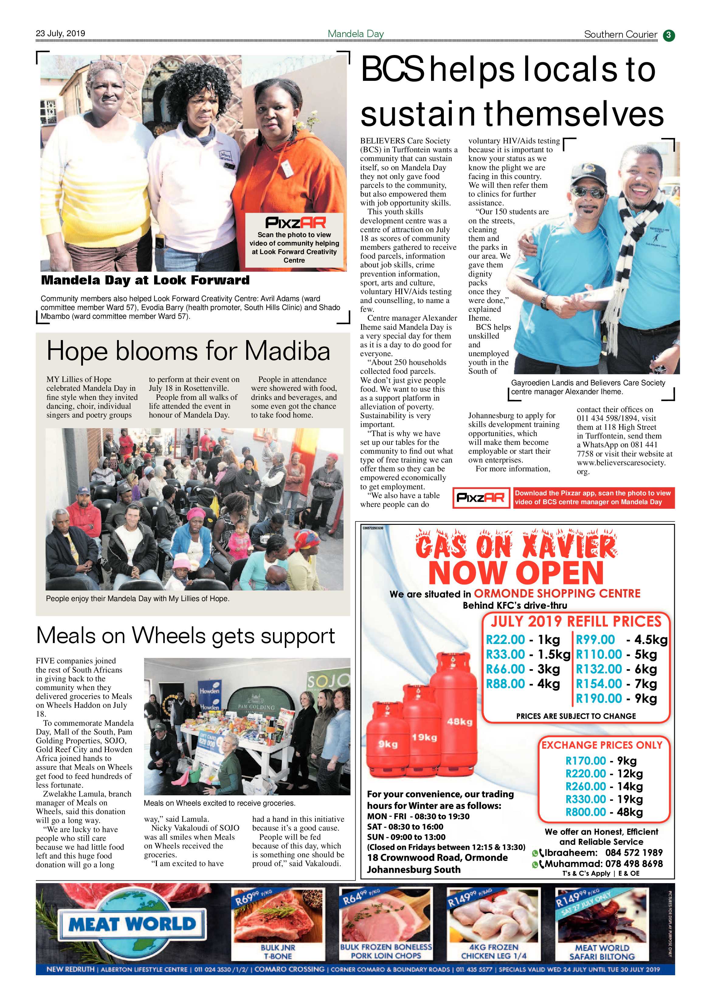Southern Courier 23 July 2019 page 3