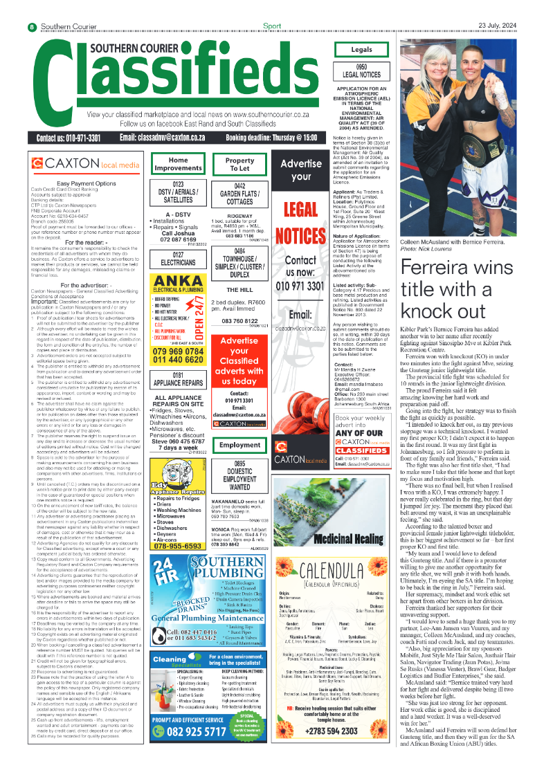 Southern Courier 23 July 2024 page 10