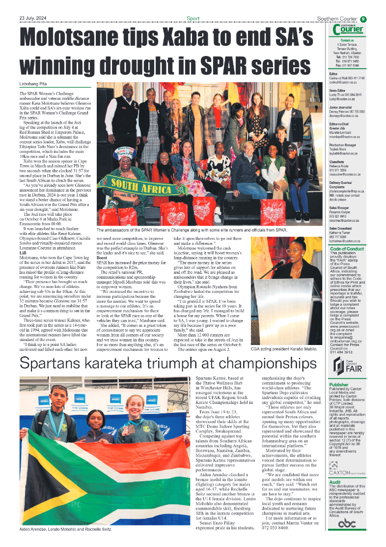 Southern Courier 23 July 2024 page 11