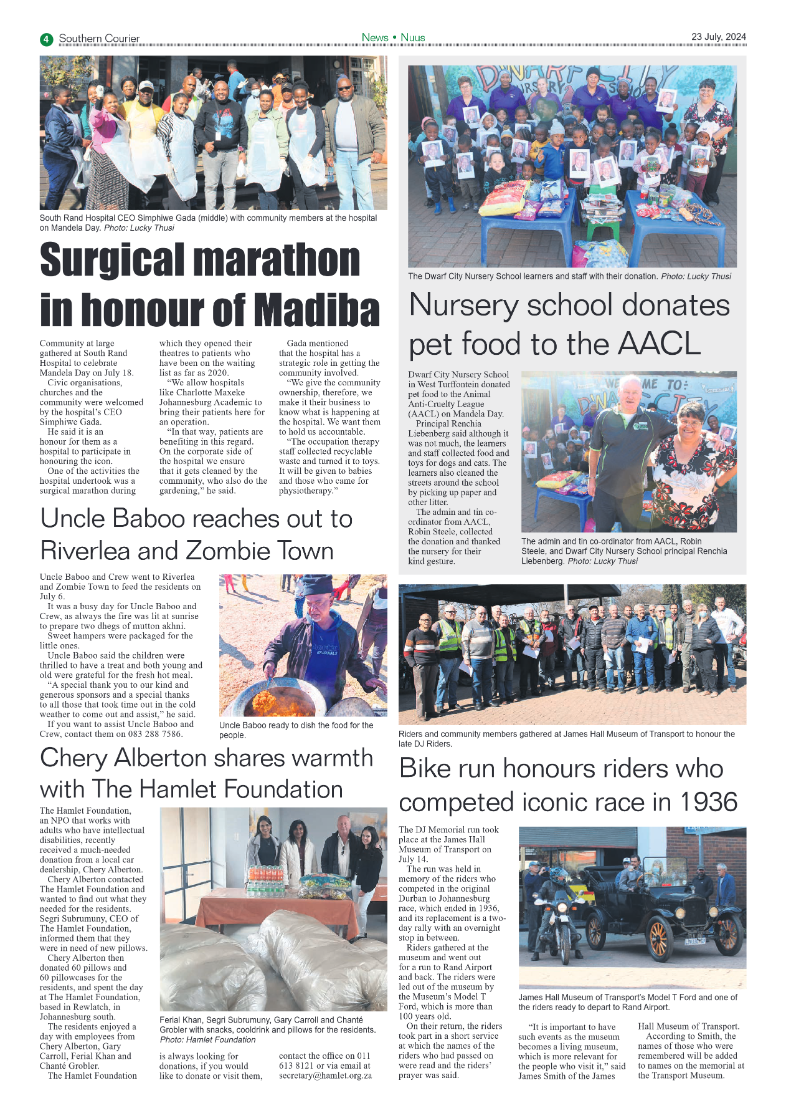 Southern Courier 23 July 2024 page 6