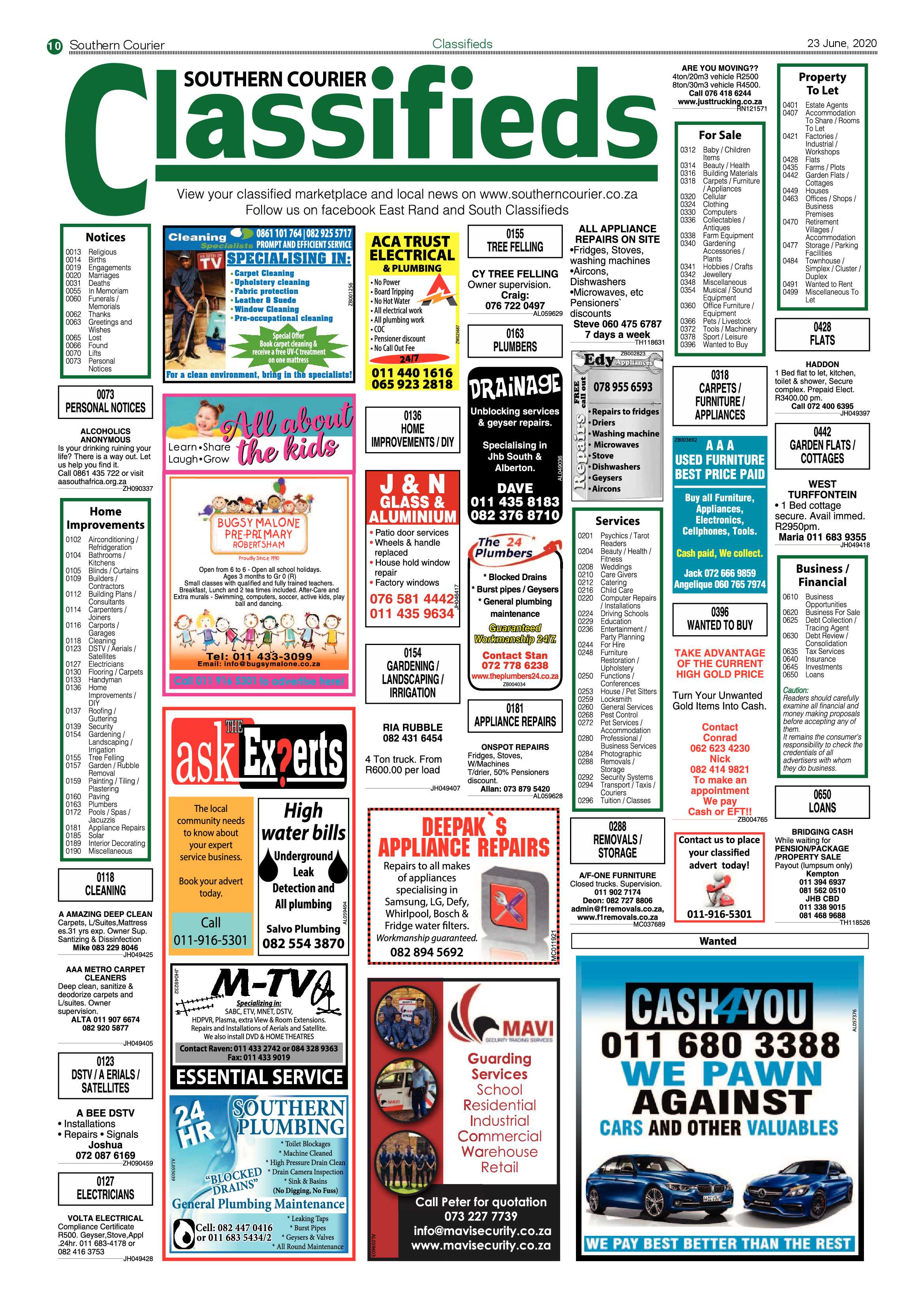 Southern Courier 23 June 2020 page 10