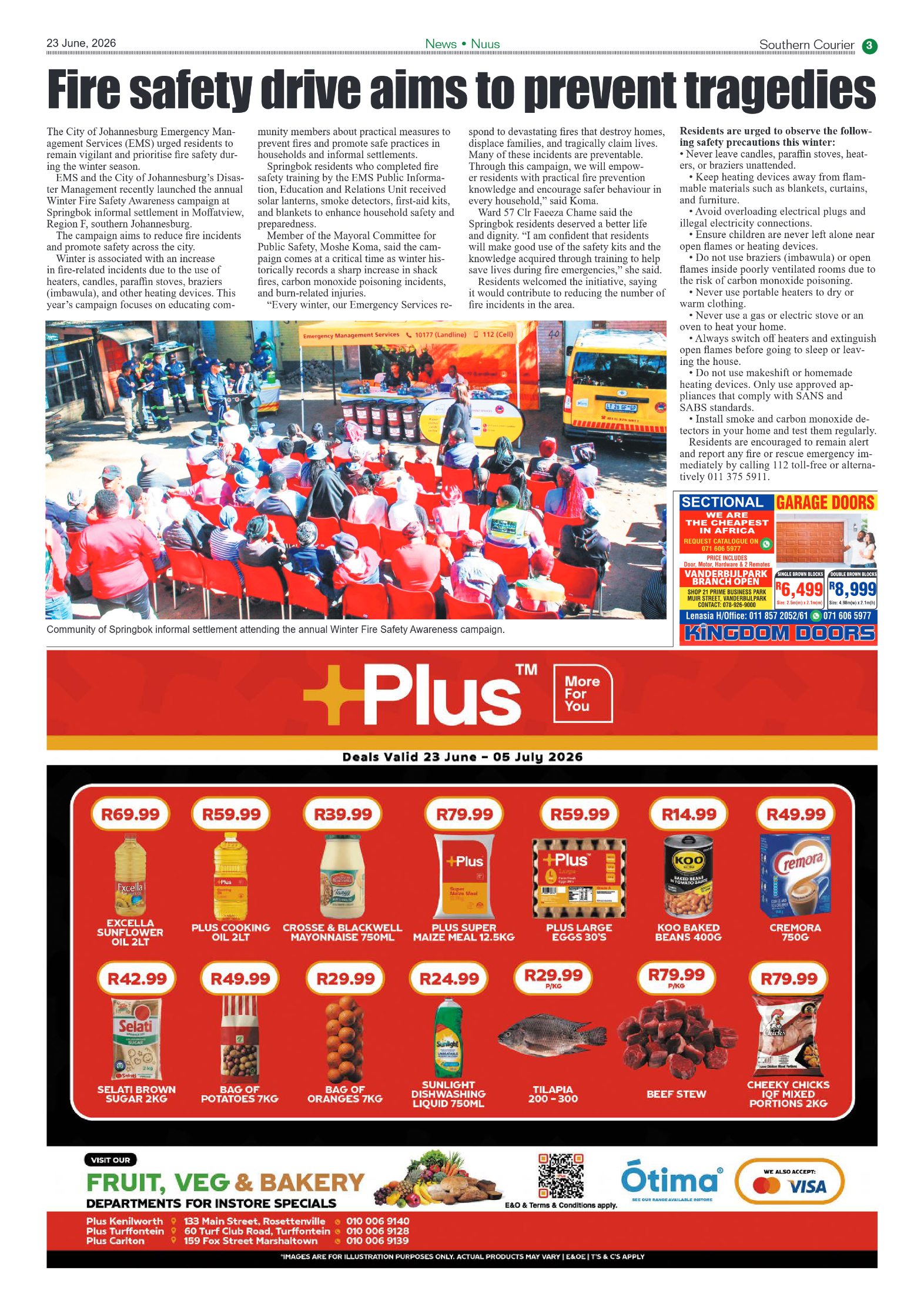 Southern Courier 23 June 2026 page 3