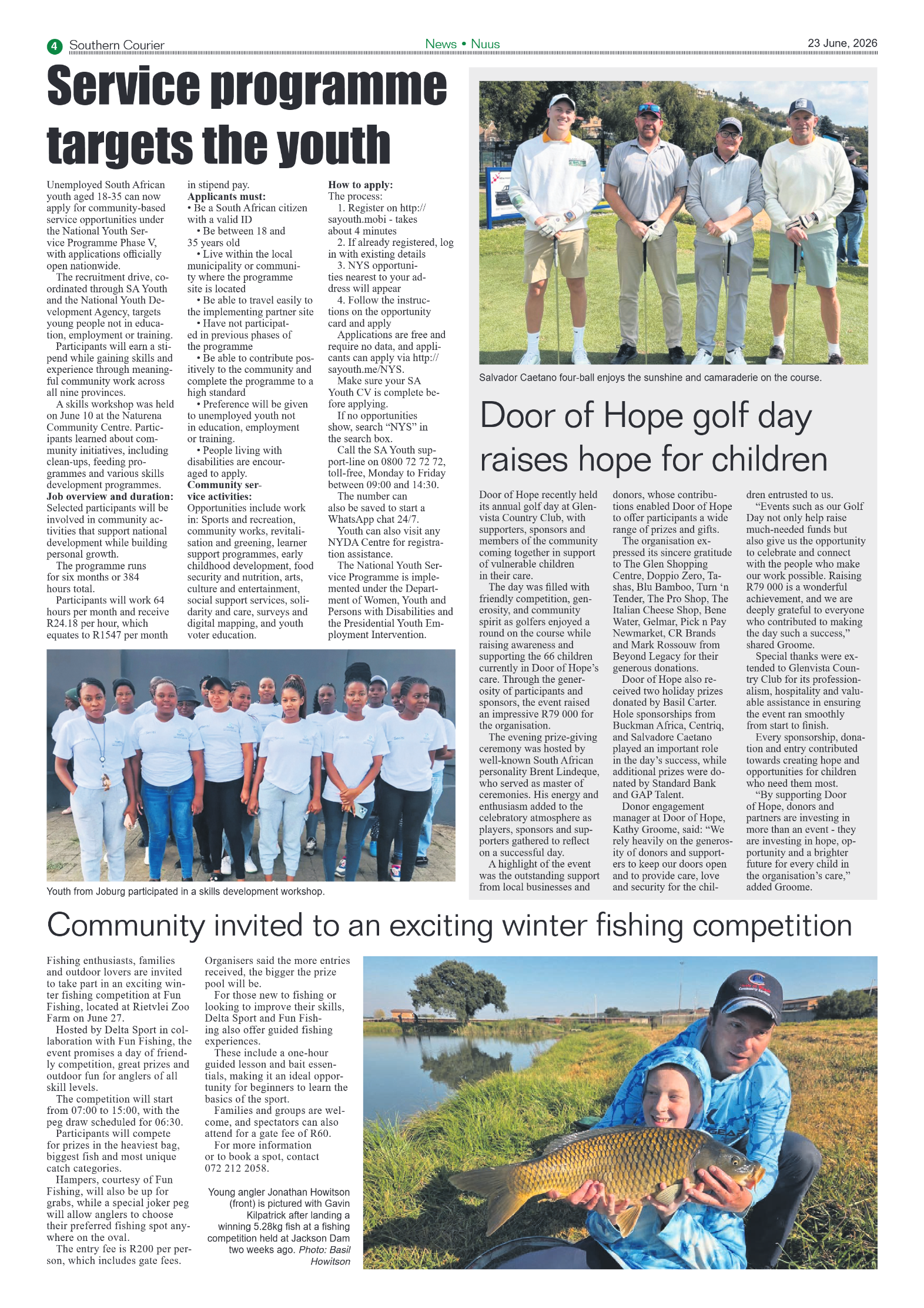 Southern Courier 23 June 2026 page 4