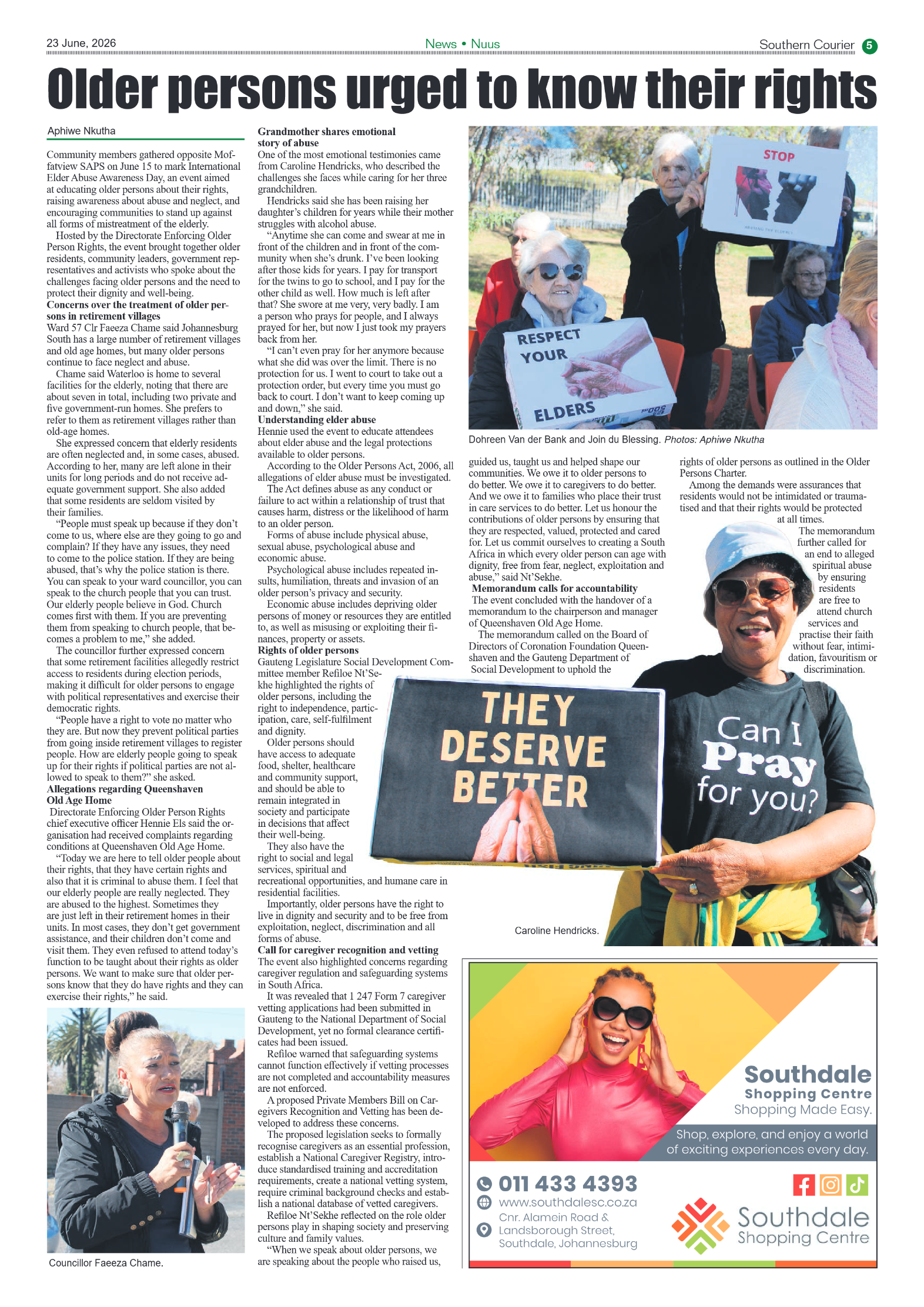 Southern Courier 23 June 2026 page 5