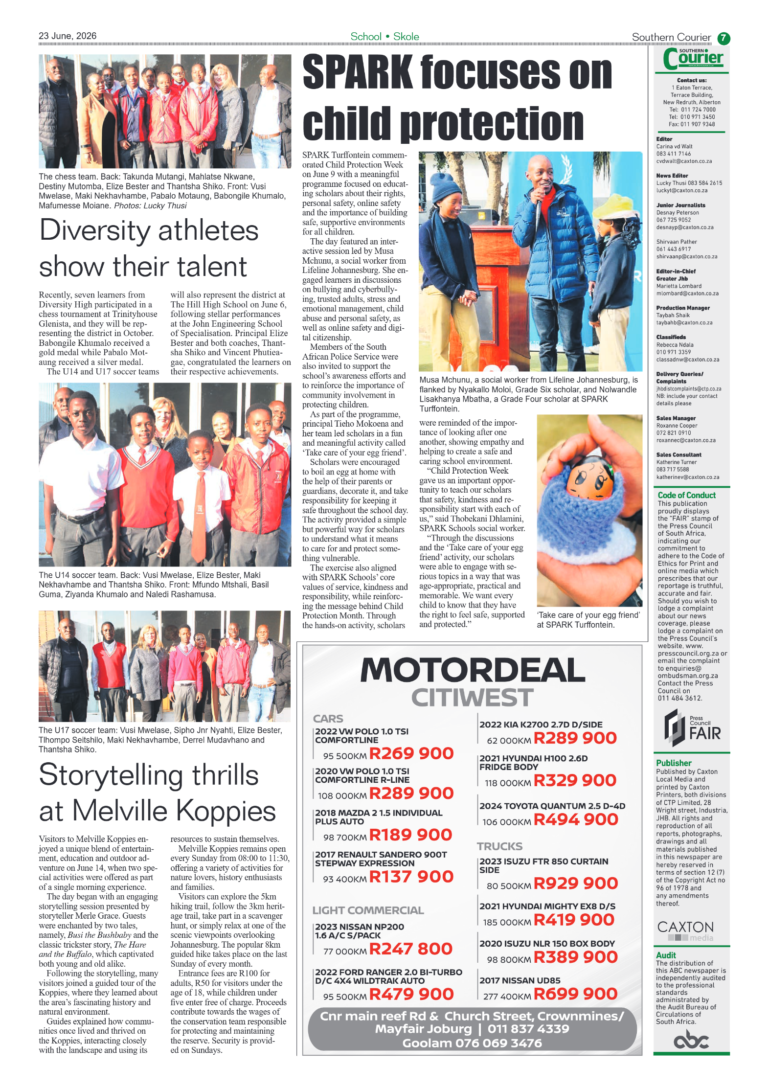 Southern Courier 23 June 2026 page 7