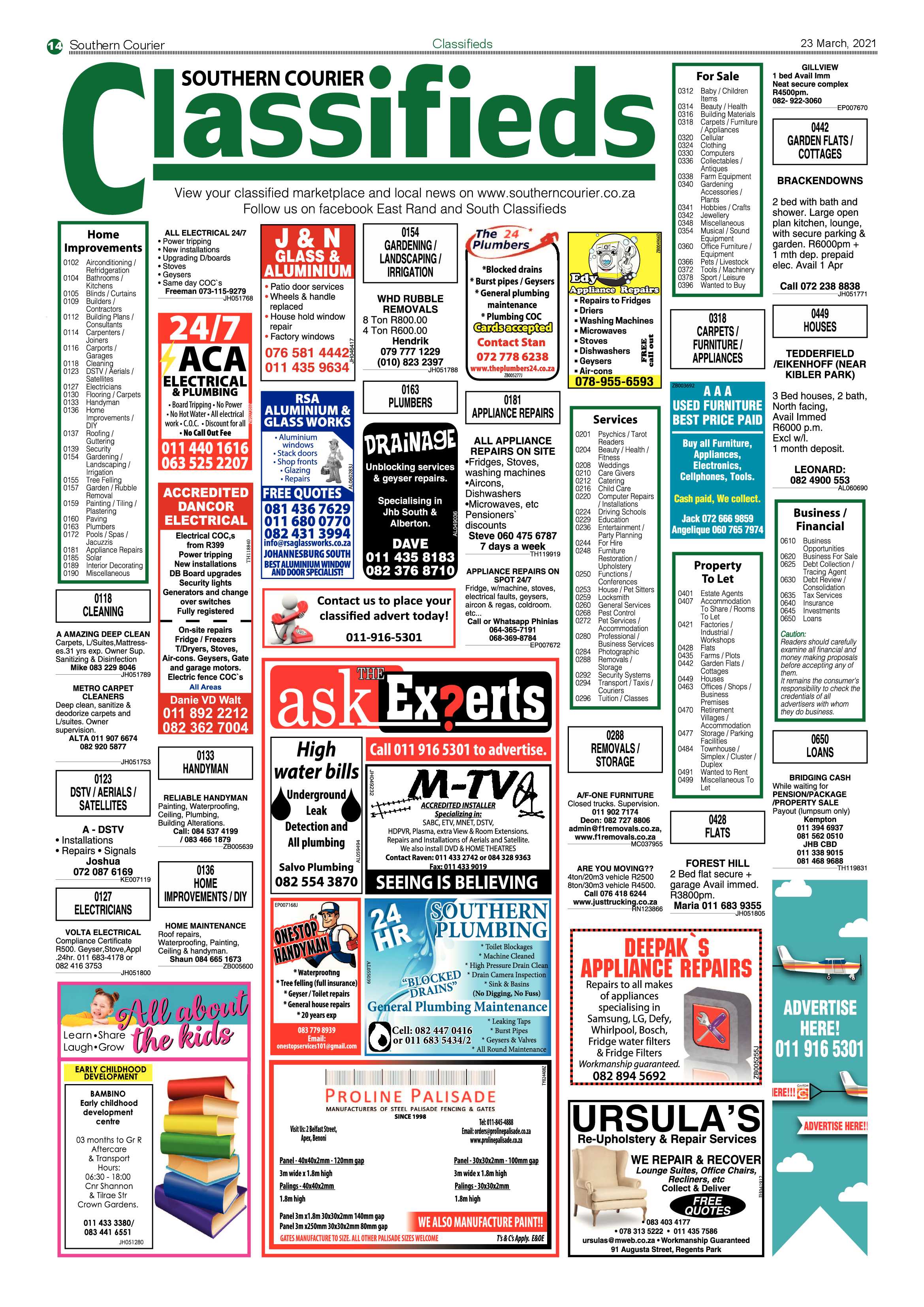 Southern Courier 23 March 2021 page 14