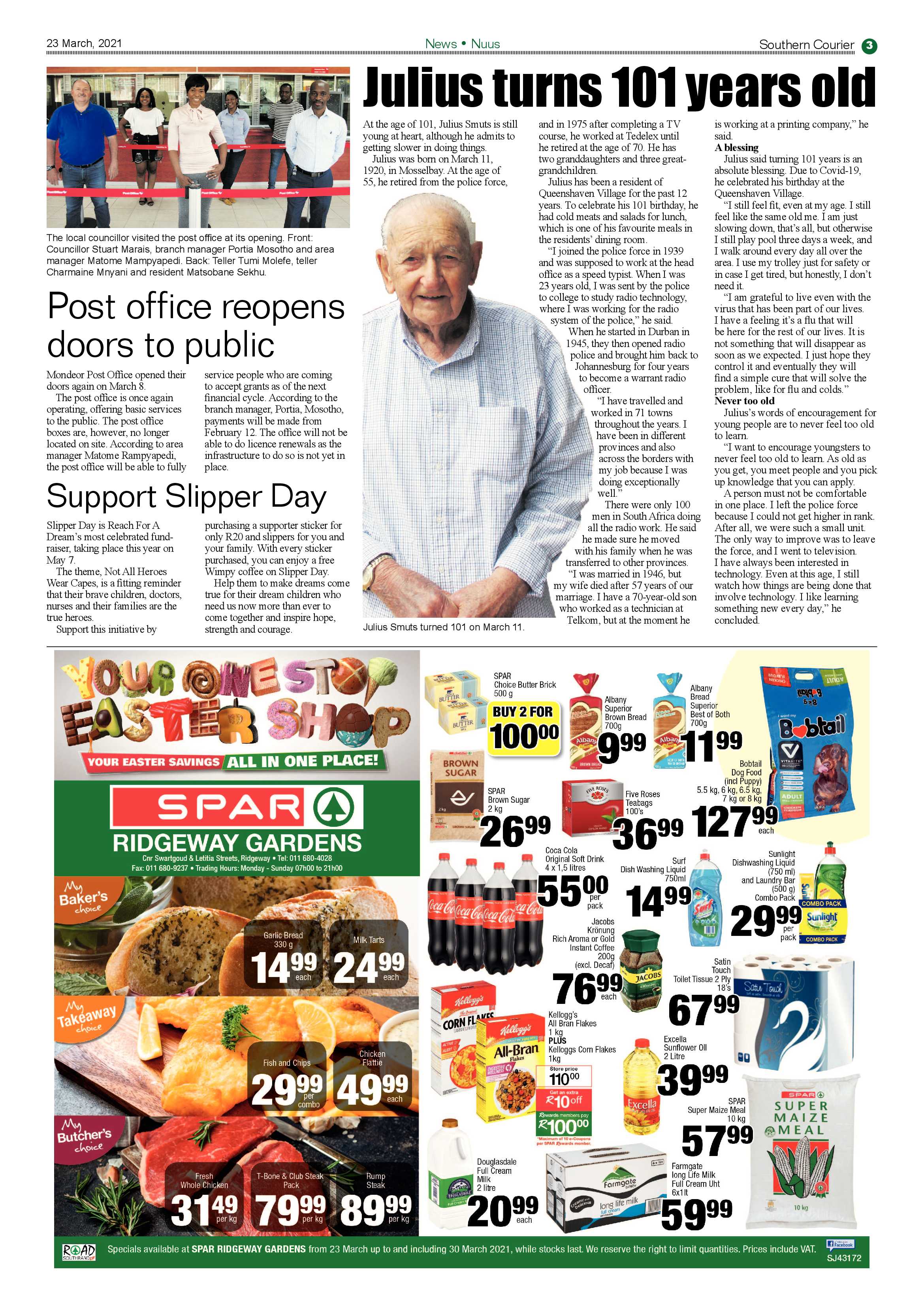 Southern Courier 23 March 2021 page 3