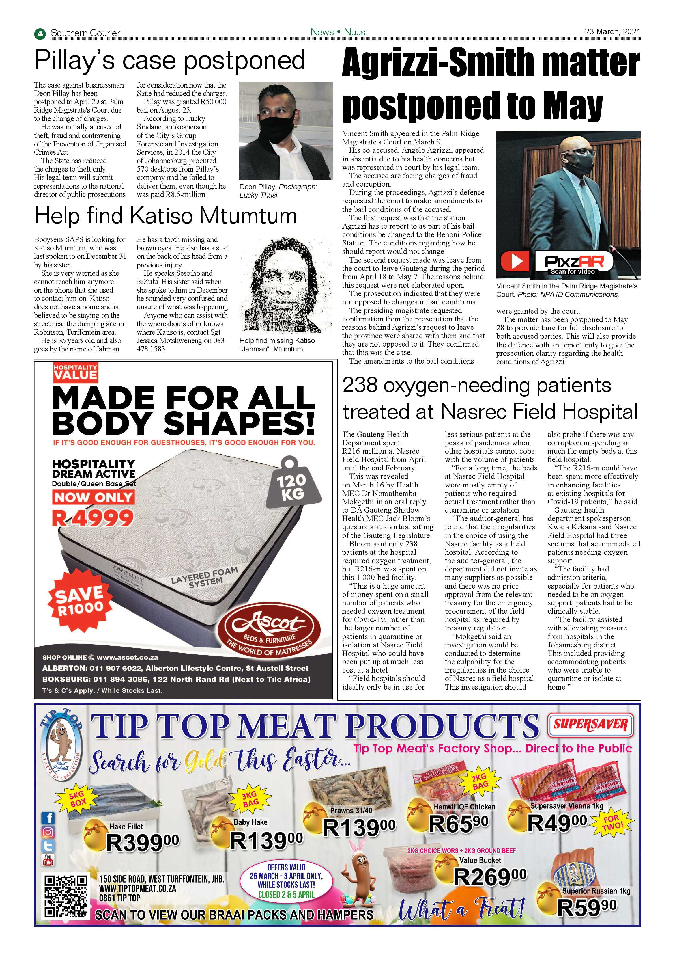 Southern Courier 23 March 2021 page 4