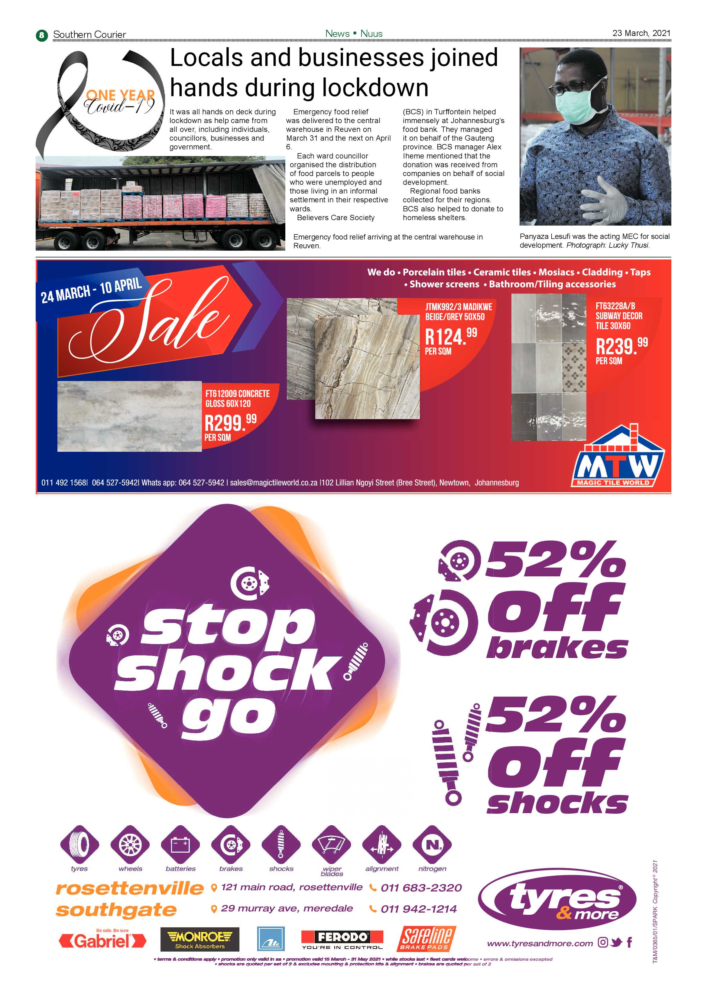 Southern Courier 23 March 2021 page 8
