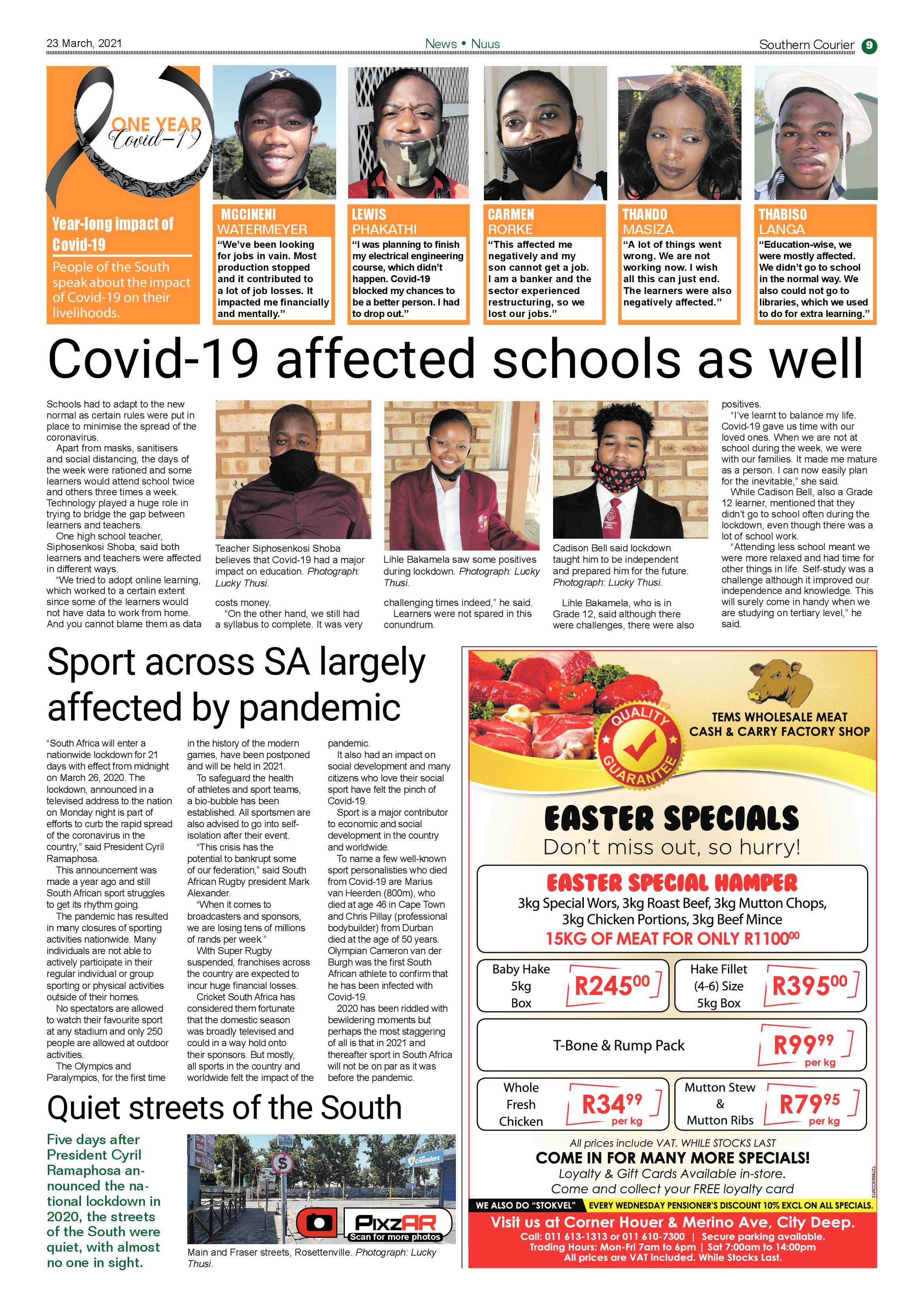 Southern Courier 23 March 2021 page 9