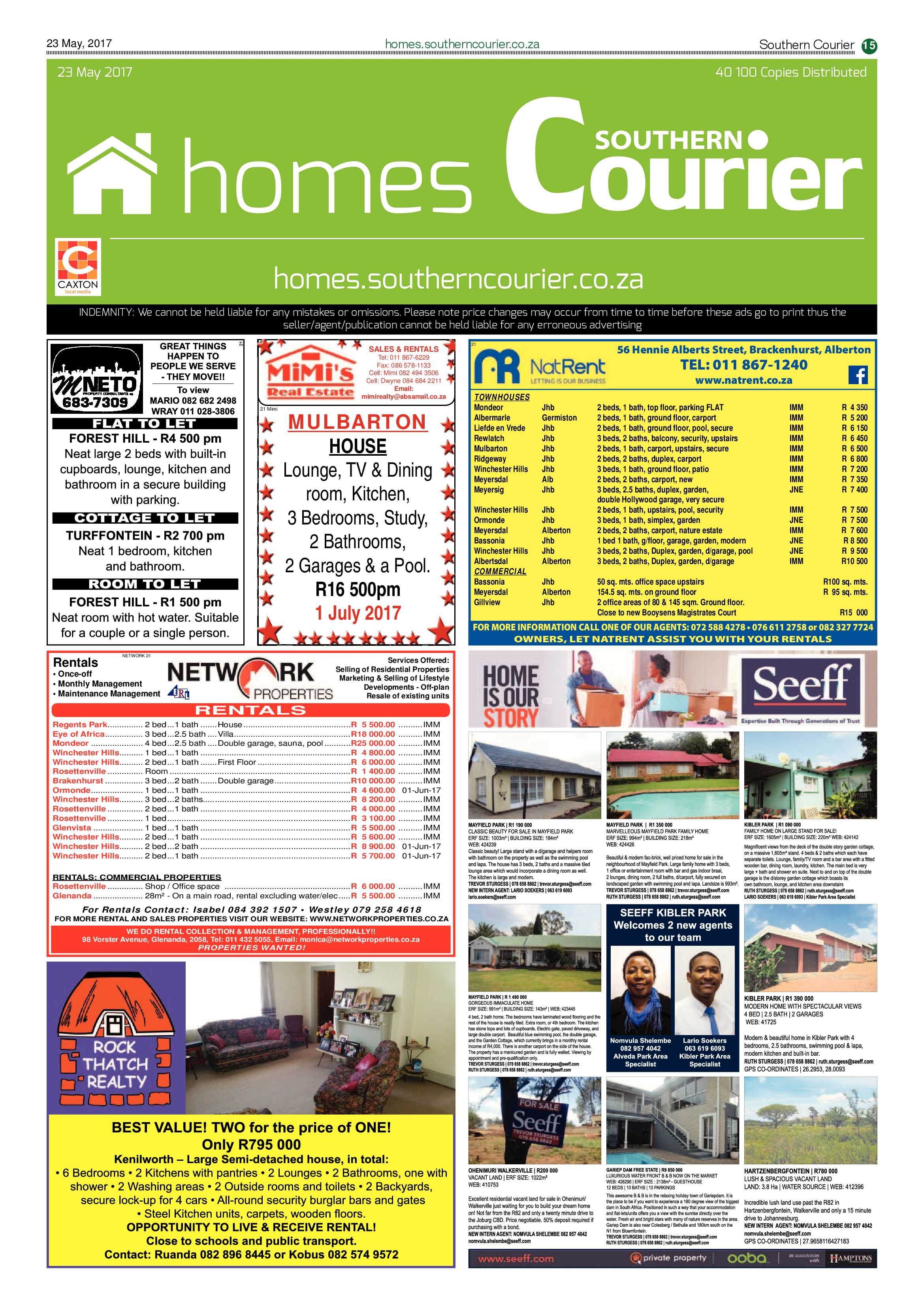 Southern Courier 23 May 2017 page 15