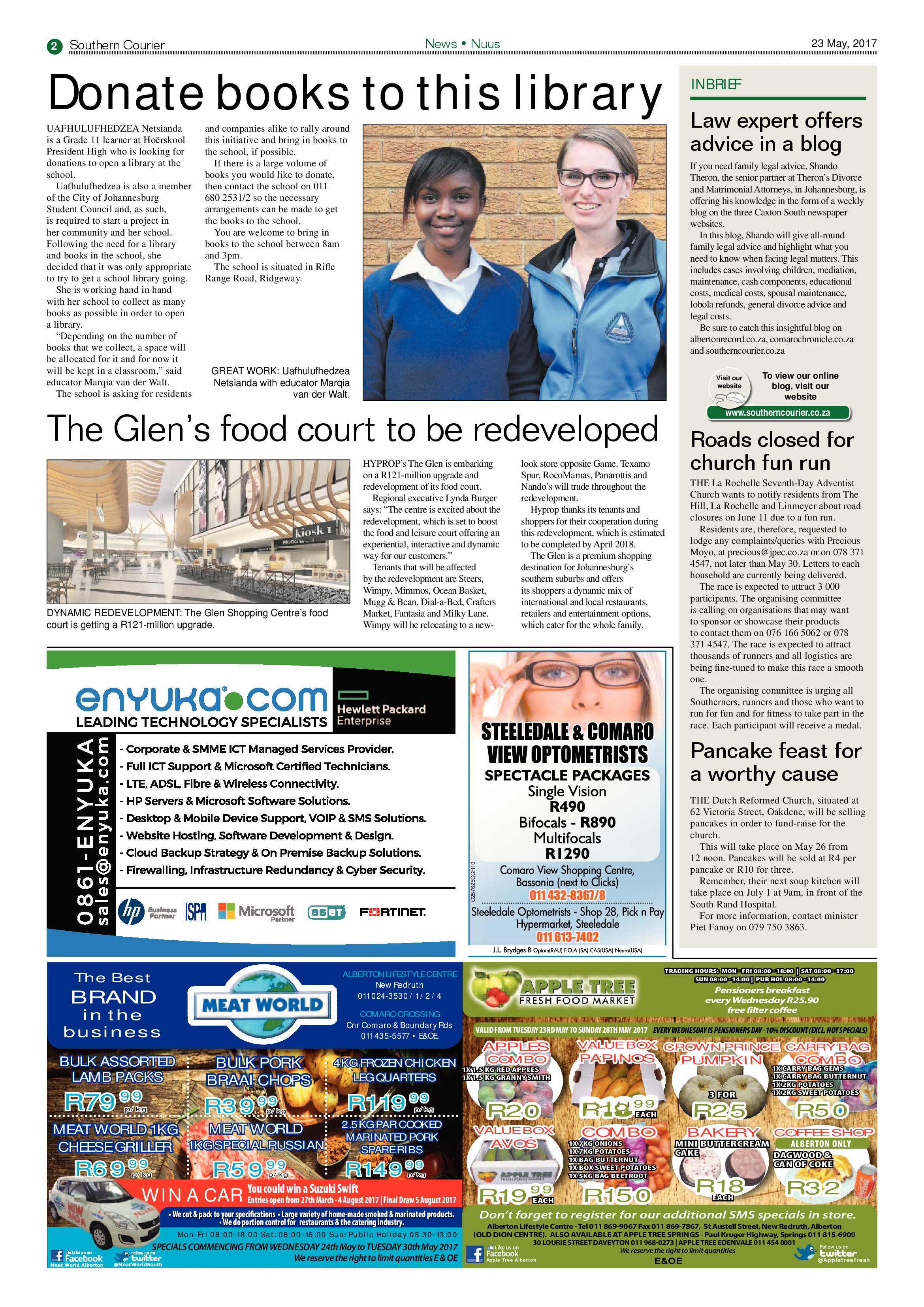 Southern Courier 23 May 2017 page 2