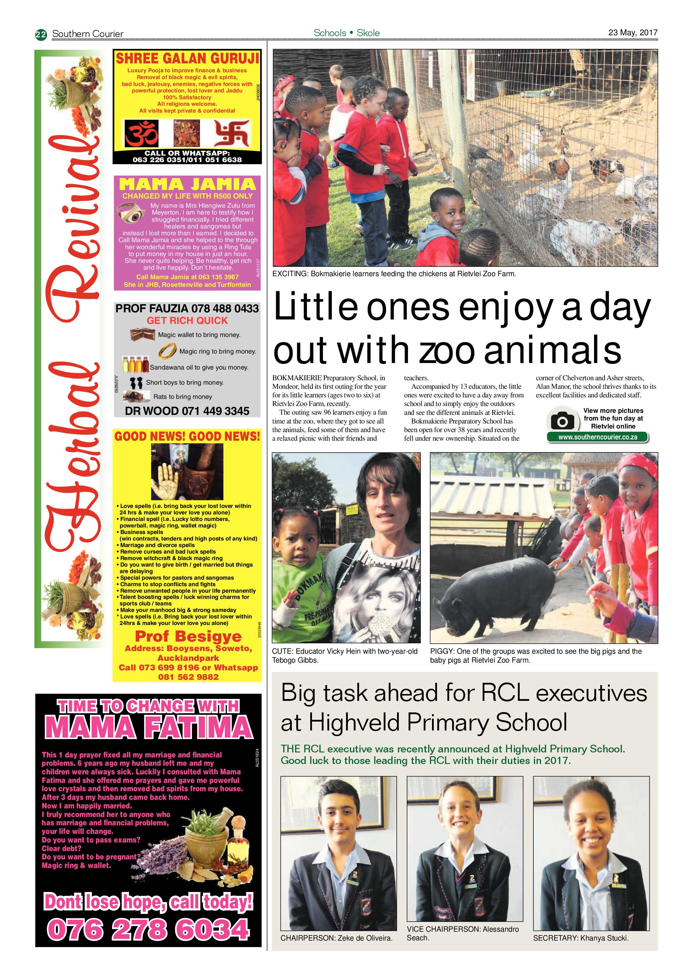 Southern Courier 23 May 2017 page 22