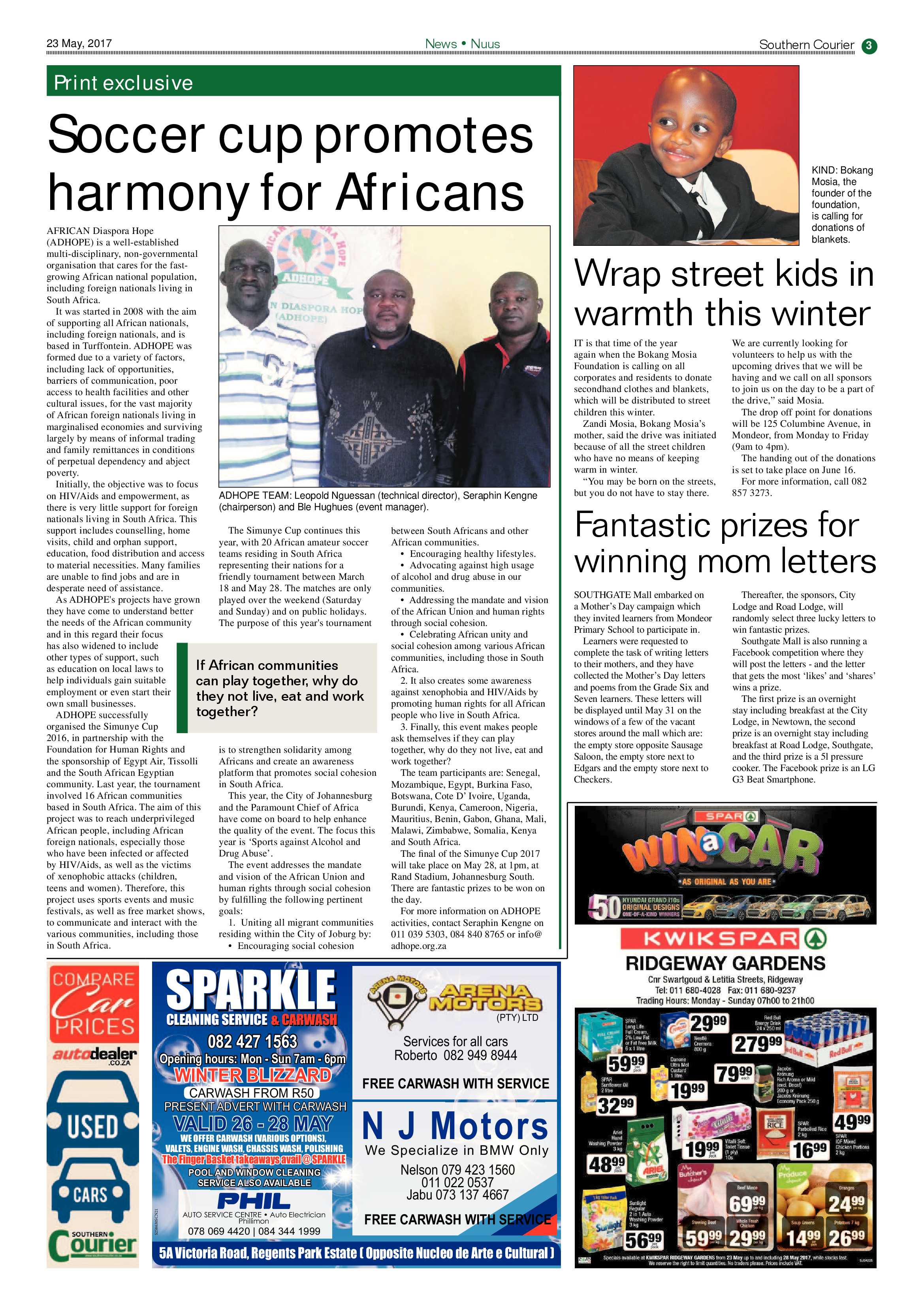 Southern Courier 23 May 2017 page 3