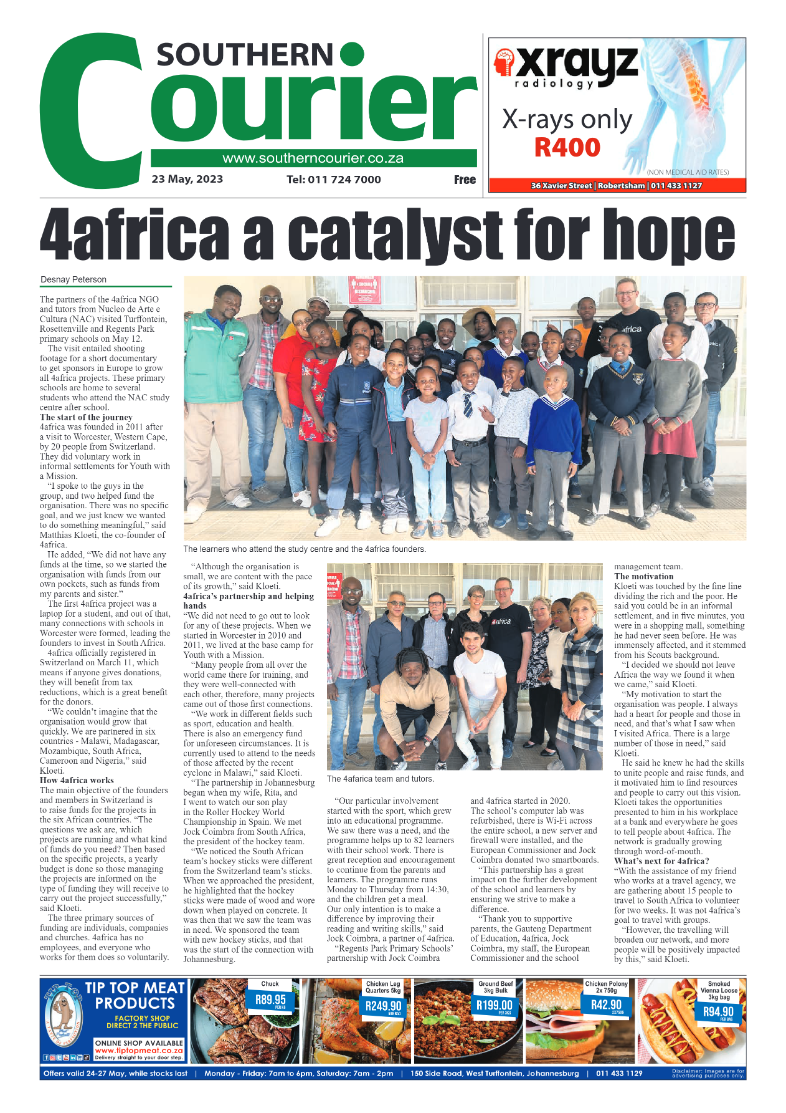 Southern Courier 23 May 2023 page 1