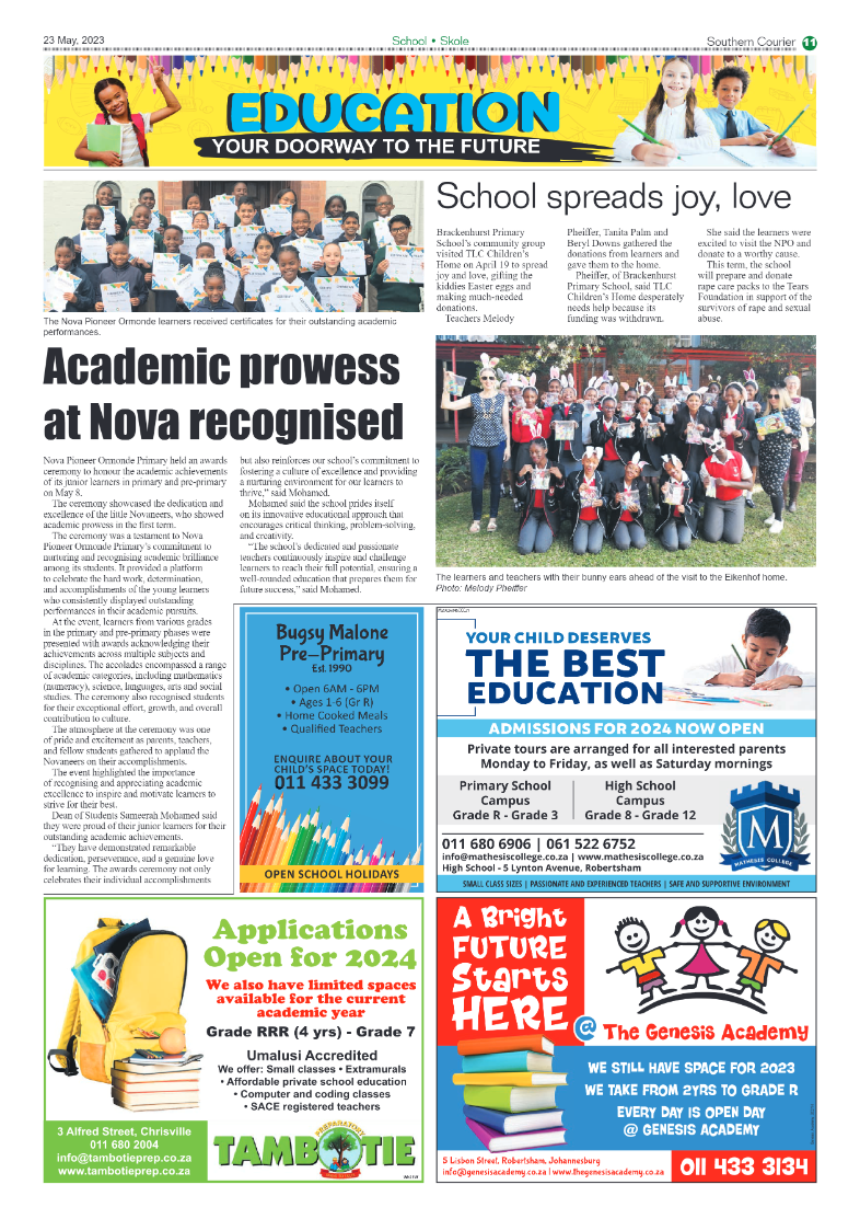 Southern Courier 23 May 2023 page 11