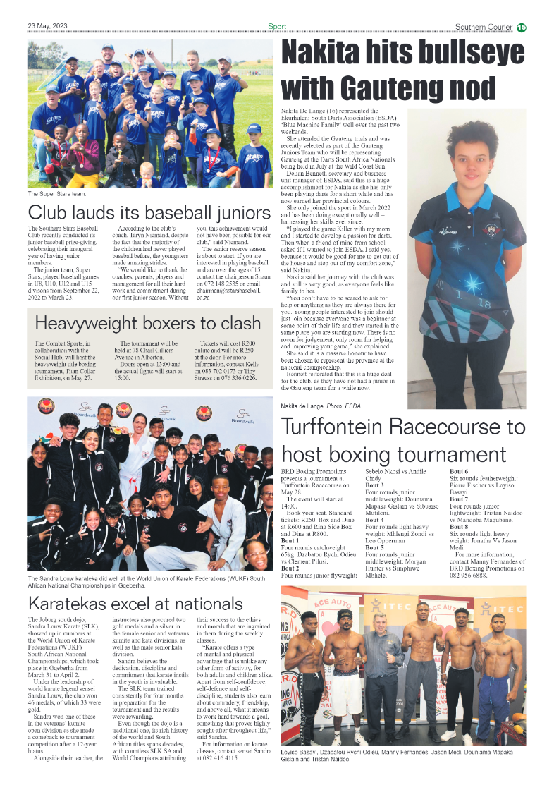 Southern Courier 23 May 2023 page 15