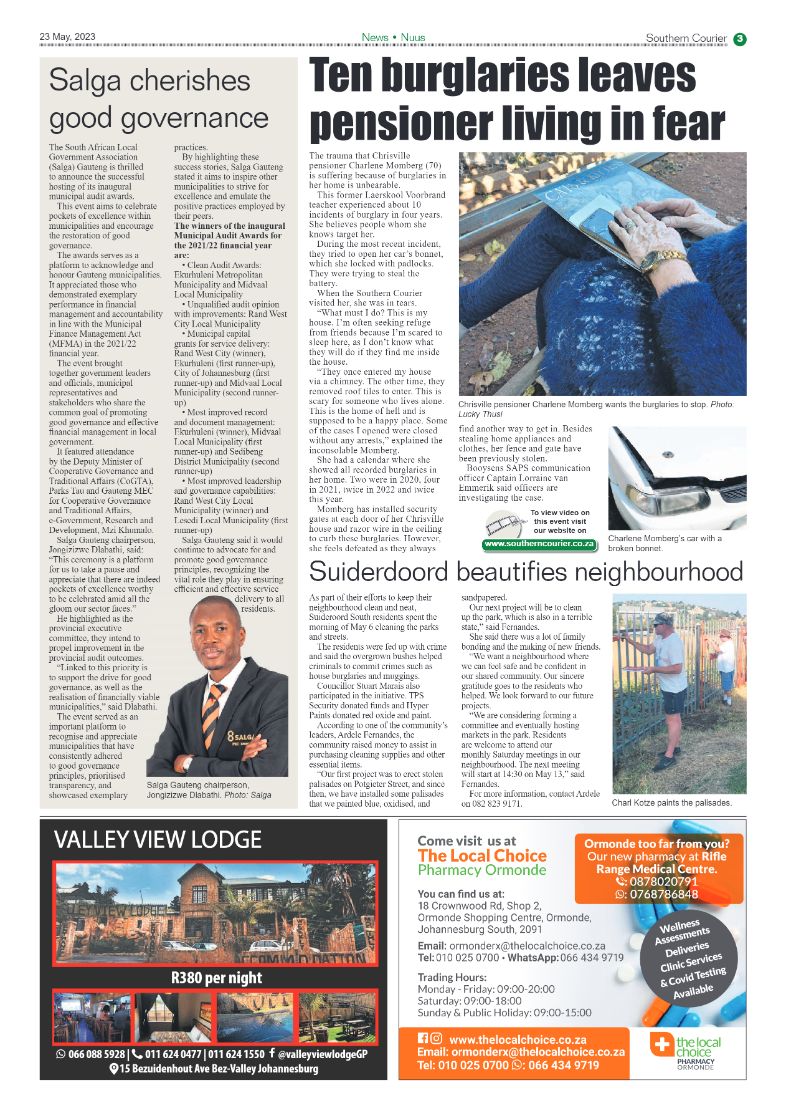 Southern Courier 23 May 2023 page 3