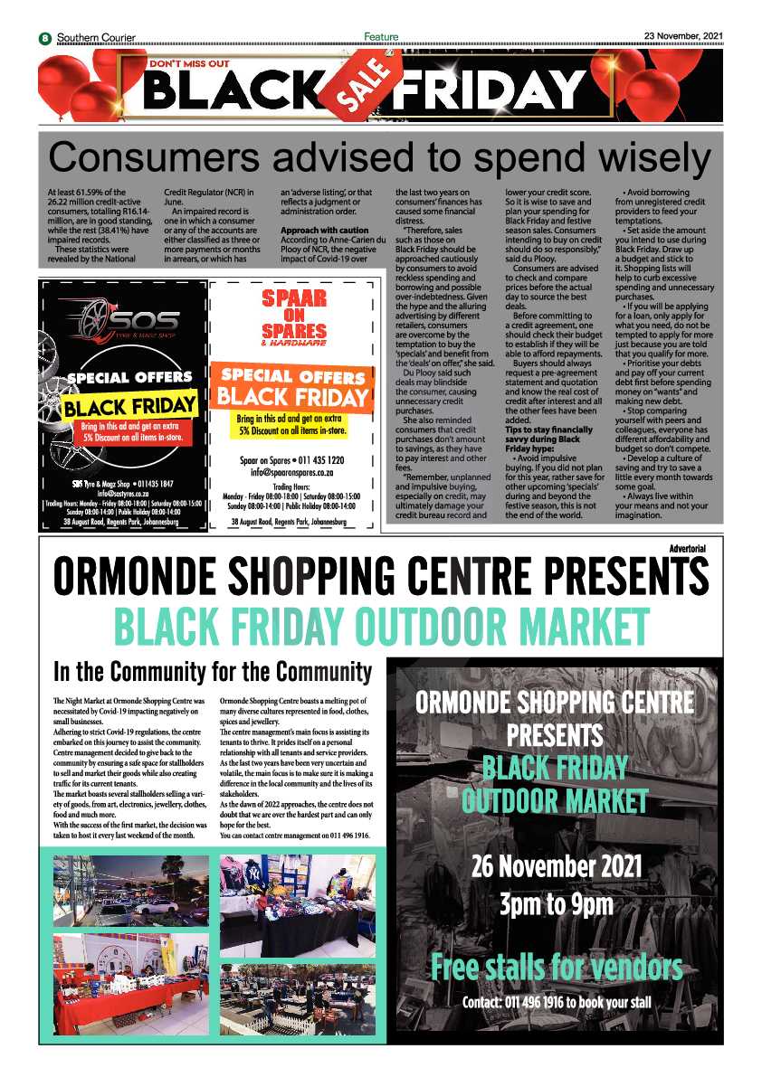 Southern Courier 23 November 2021 page 12
