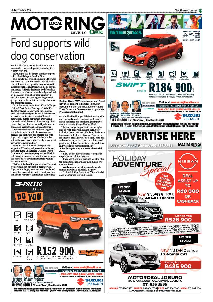Southern Courier 23 November 2021 page 15