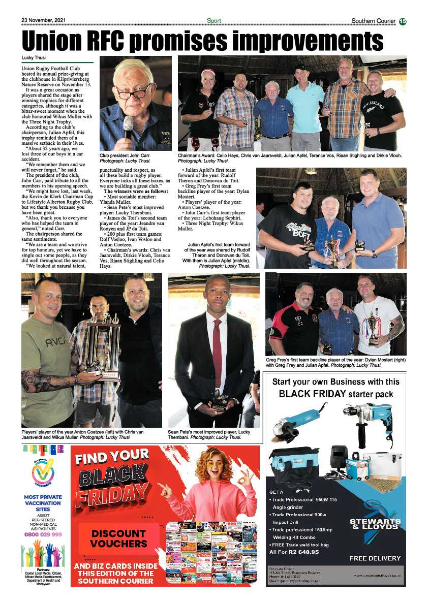 Southern Courier 23 November 2021 page 19