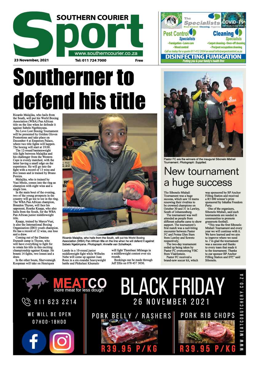 Southern Courier 23 November 2021 page 20