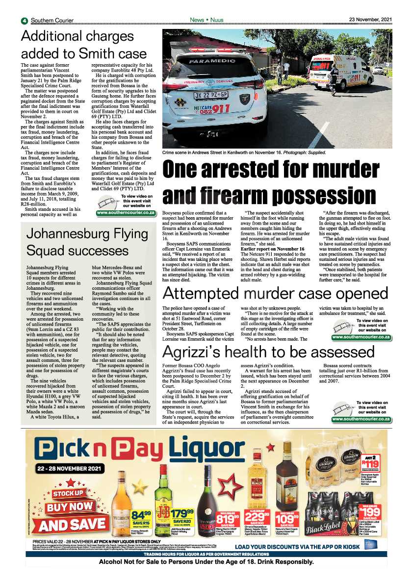 Southern Courier 23 November 2021 page 8