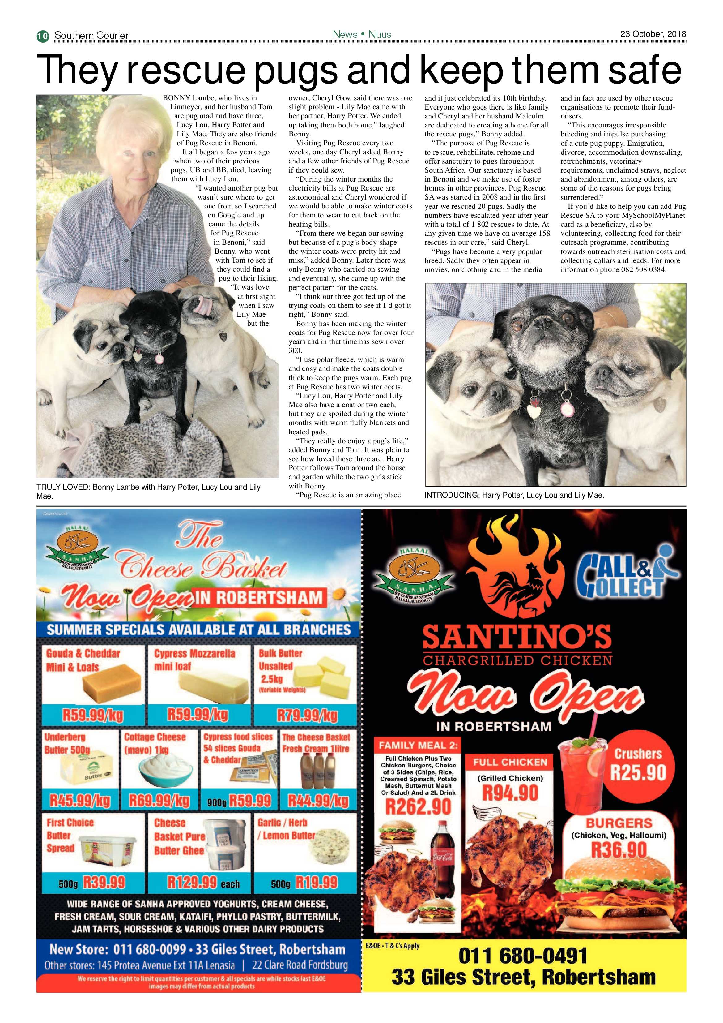Southern Courier 23 October 2018 page 10