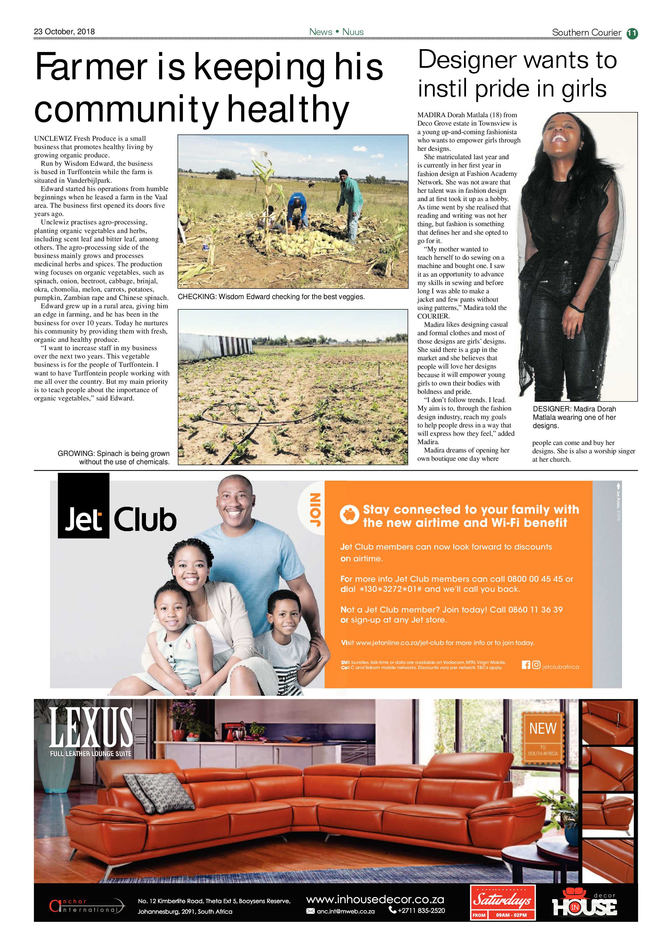 Southern Courier 23 October 2018 page 11