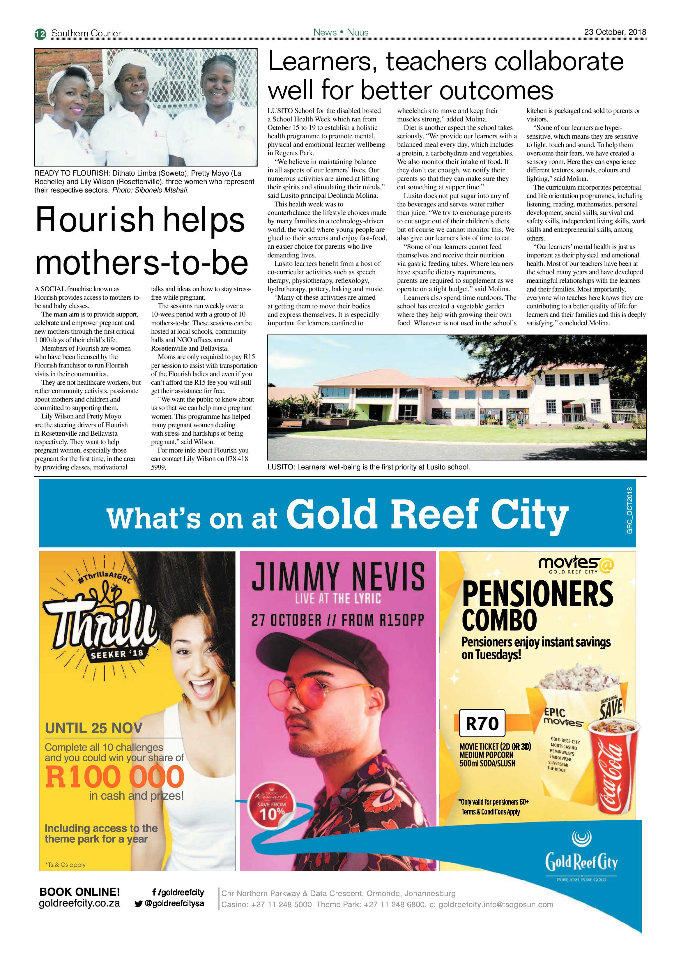 Southern Courier 23 October 2018 page 12