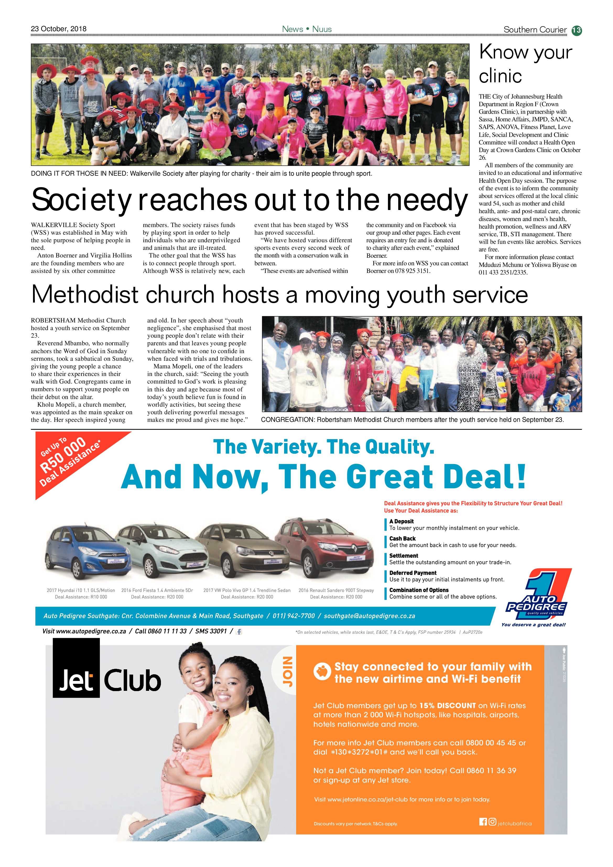 Southern Courier 23 October 2018 page 13