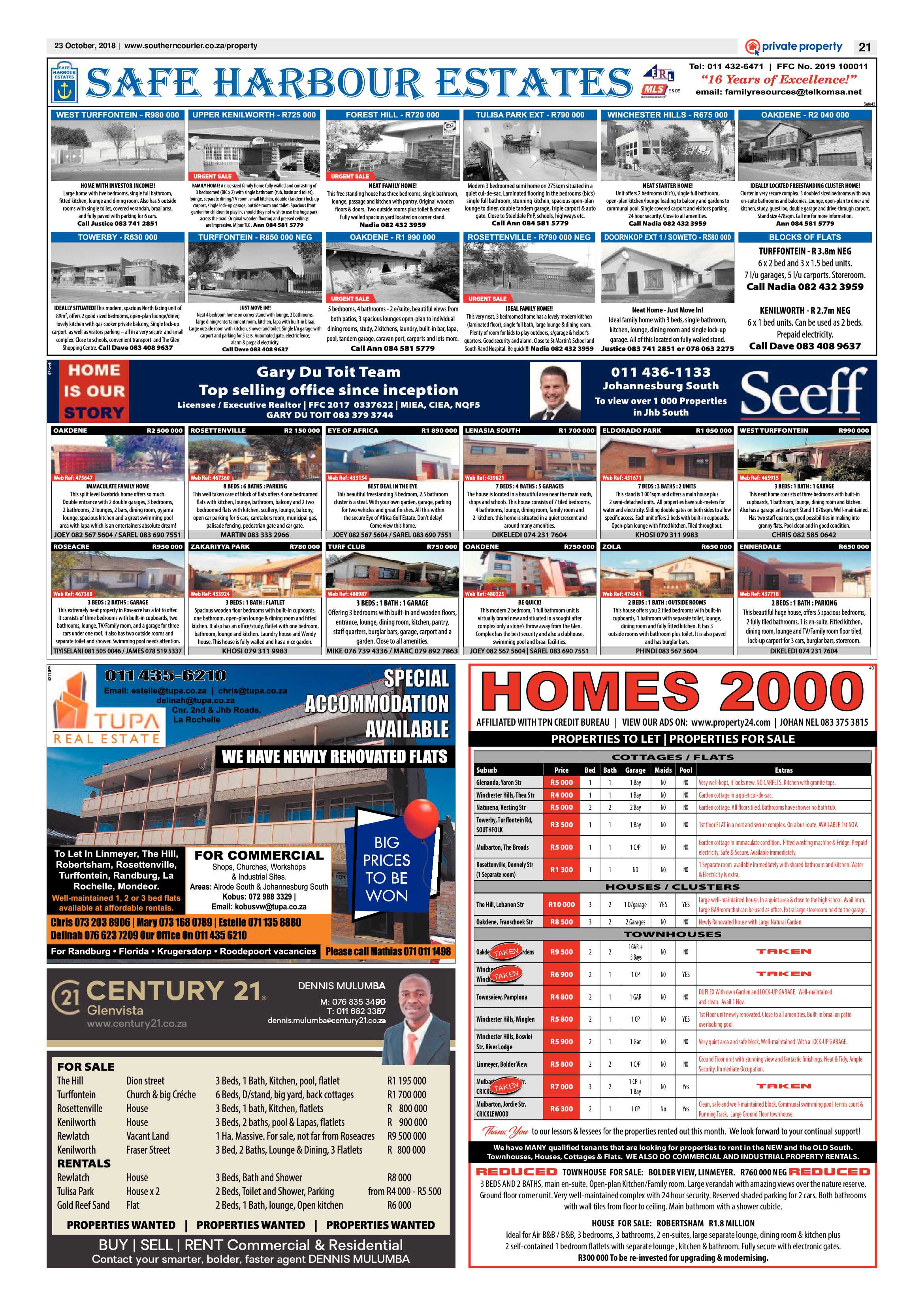 Southern Courier 23 October 2018 page 21