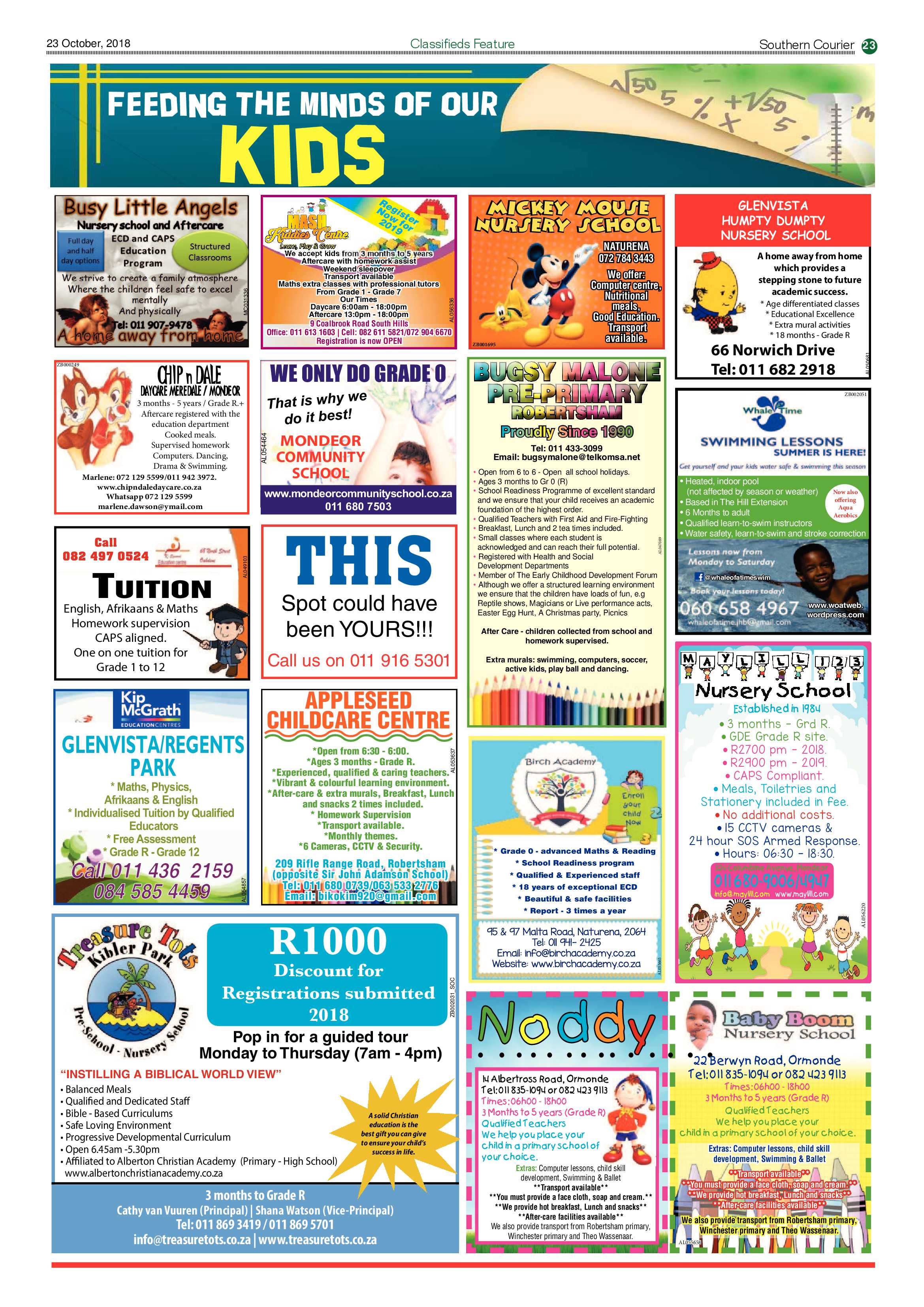 Southern Courier 23 October 2018 page 23