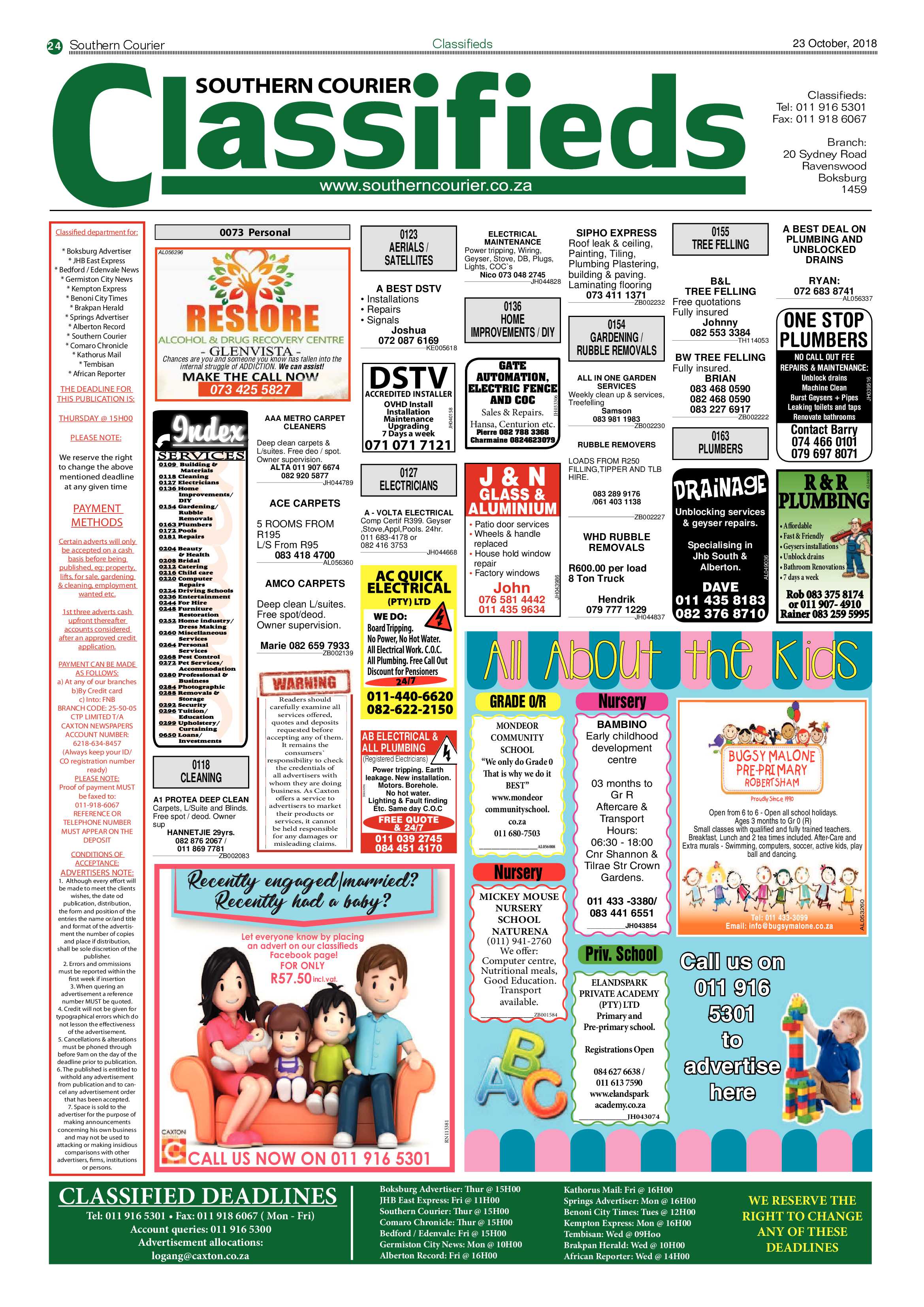 Southern Courier 23 October 2018 page 24